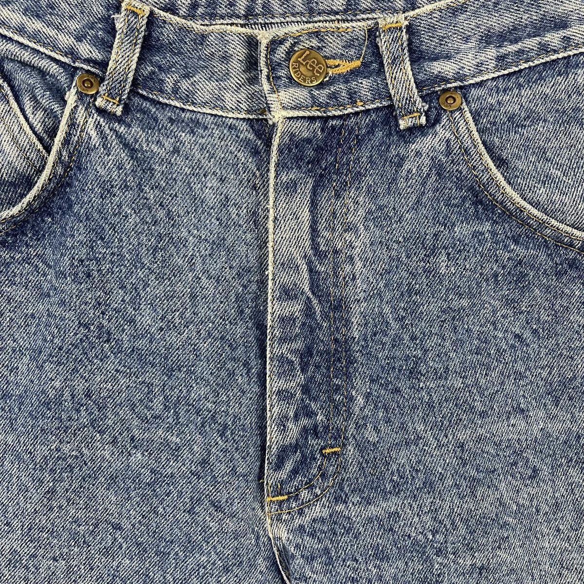 Lee LEE Riders Vintage Light Wash Denim Retro Mom Jeans Size 32" / US 10 / IT 46 - 6 Thumbnail