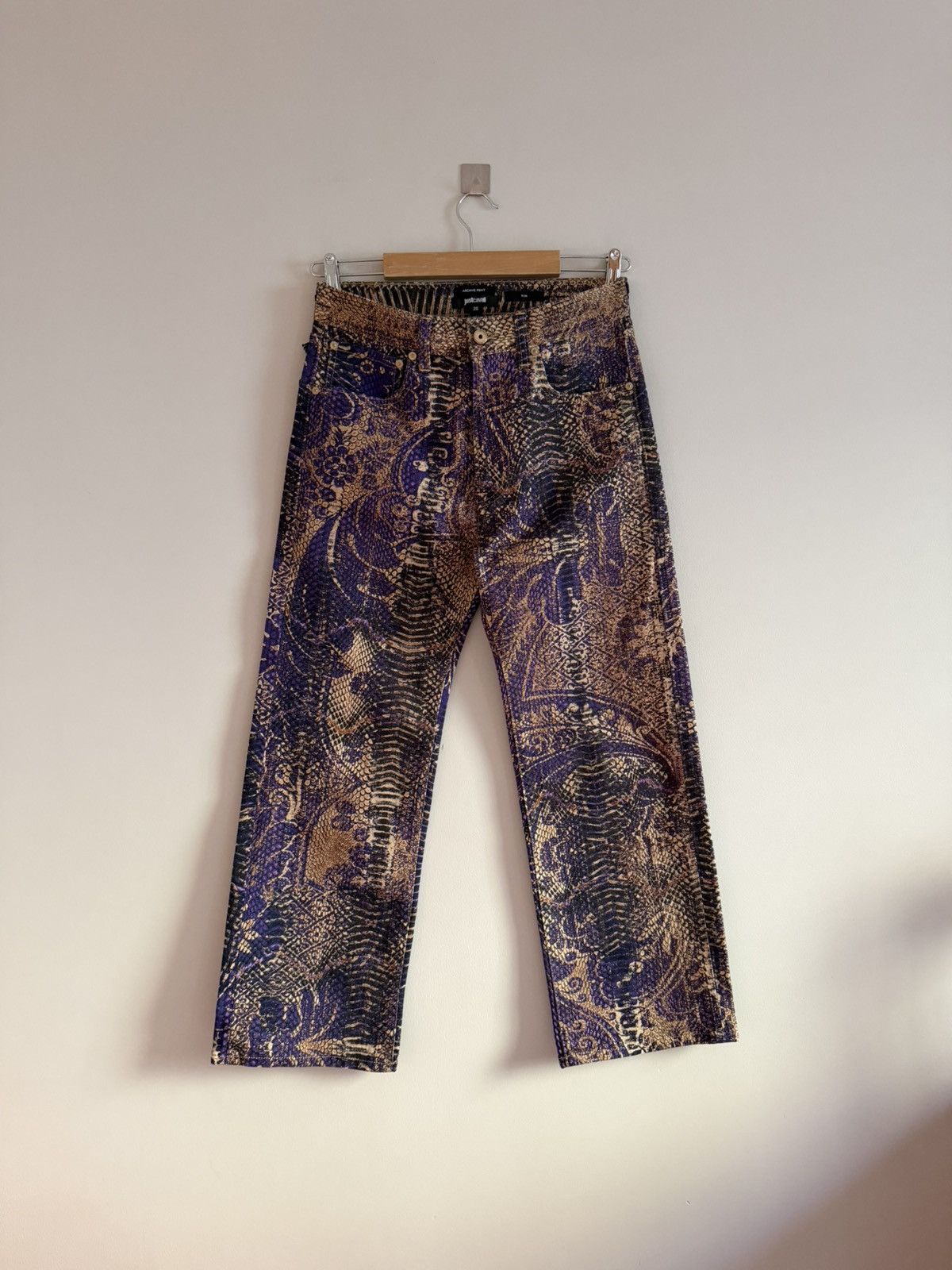 Just Cavalli Just Cavalli Paisley Archive Print Trousers Size US 29 - 1 Thumbnail
