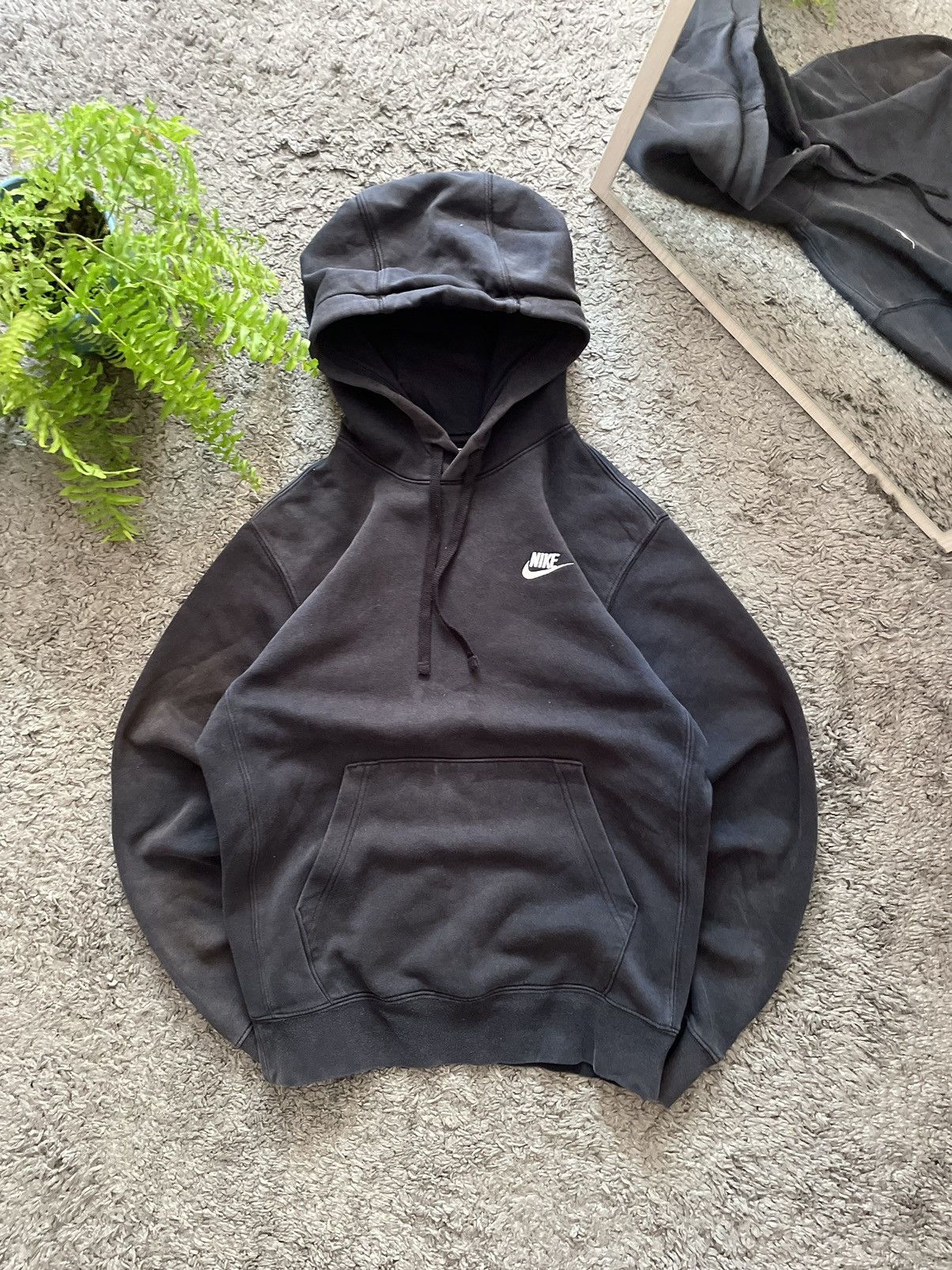 Nike × Vintage Nike Hoodie Streetwear Basic Logo Swoosh Vintage Size US S / EU 44-46 / 1 - 1 Thumbnail
