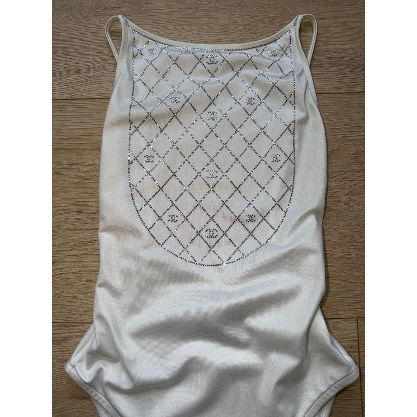 Chanel Logo One Piece Swimsuit Runway Bathingsuit 34 Size XXS / US 00 / IT 34 - 2 Thumbnail