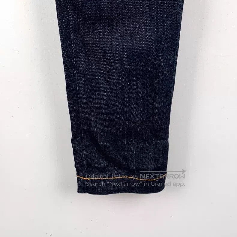 Loewe Loewe Dark Blue Logo Leather Patch Cotton Casual Denim Tro Size 25" / US 0 / IT 36 - 4 Thumbnail