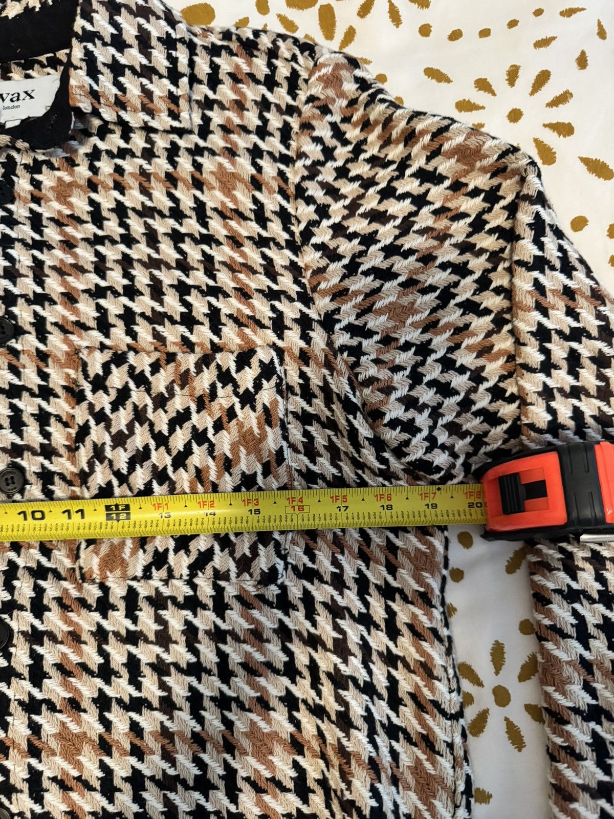 Wax London New No Tags Wax London Overshirt - Black/Brown Houndstooth Size US XS / EU 42 / 0 - 6 Thumbnail