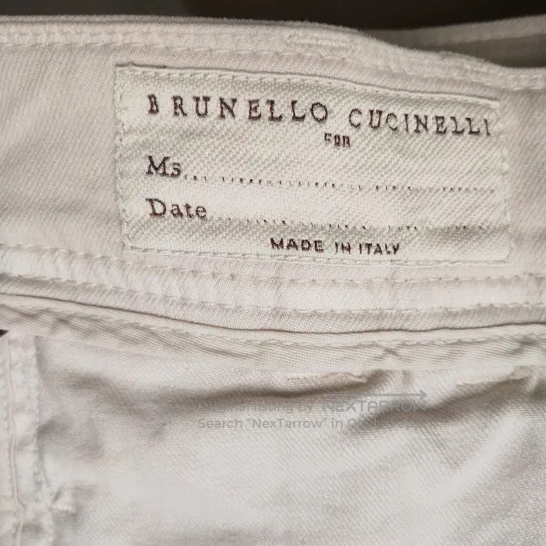 Brunello Cucinelli Brunello Cucinelli Cotton Solid Color Long Pants Size 26" / US 2 / IT 38 - 5 Thumbnail