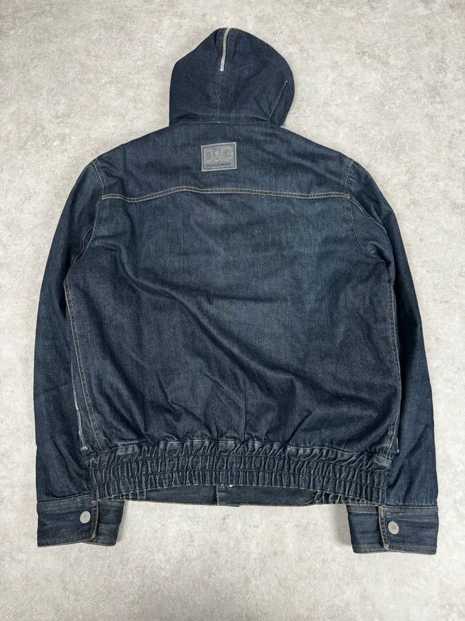 Dolce & Gabbana AW2003 Dolce & Gabbana Navy Denim Fur Hood Jacket Size US M / EU 48-50 / 2 - 6 Thumbnail