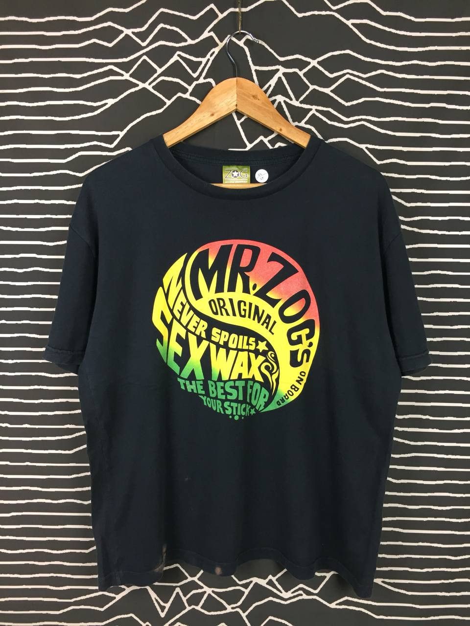 Sex Skateboards × Vintage Vtg Sex Wax Mr.Zog's Never Spoils Surfboards Skate Tee Size US XL / EU 56 / 4 - 2 Thumbnail