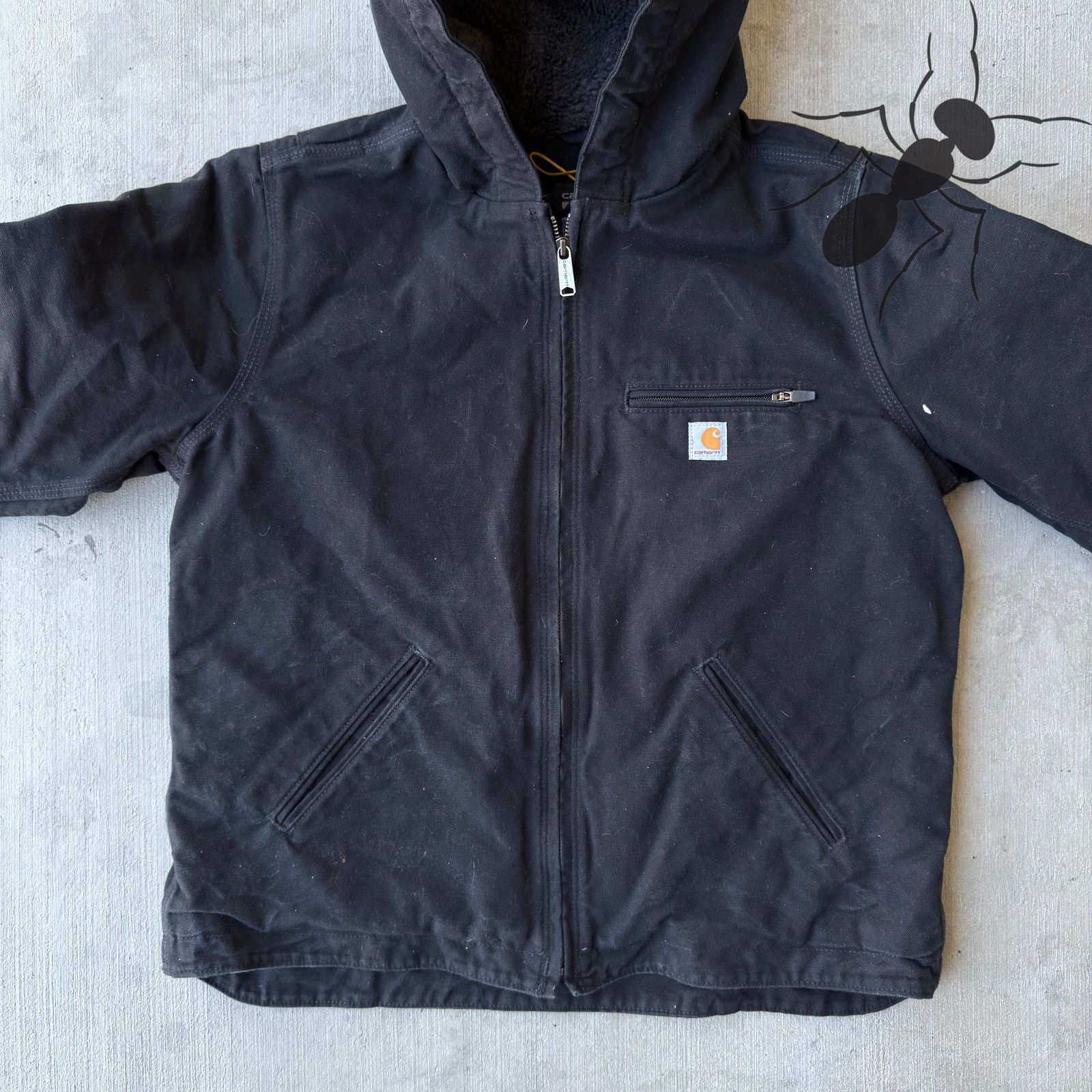 Carhartt × Vintage Carhartt YOUTH black Sierra work wear jacket Size US L / EU 52-54 / 3 - 3 Thumbnail