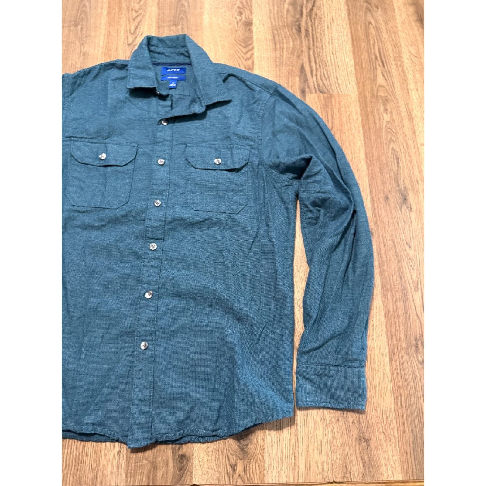 Apt. 9 APT. 9 Shirt Men's Size Small Green Blue Long Sleeve Button Up Soft Touch Size US S / EU 44-46 / 1 - 4 Thumbnail