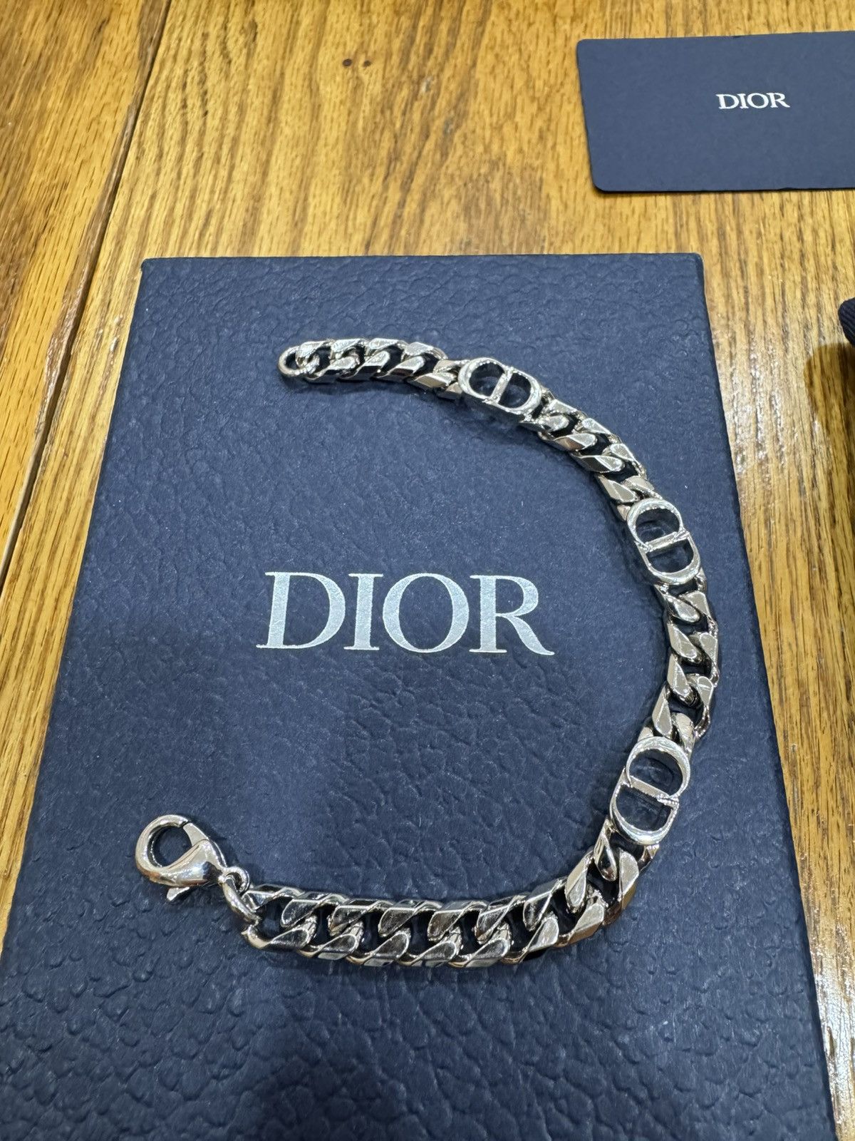 Christian Dior Monsieur CD Icon Thin Chain Link Bracelet Size ONE SIZE - 3 Thumbnail