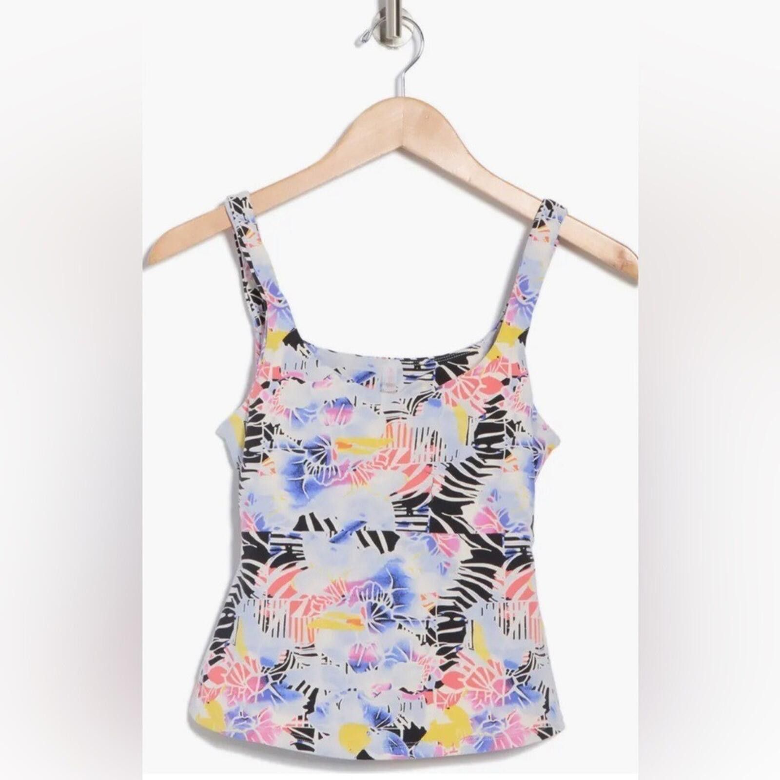 Free People Free People Multicolor Active Floral Tank Top, Size M Size M / US 6-8 / IT 42-44 - 9 Thumbnail