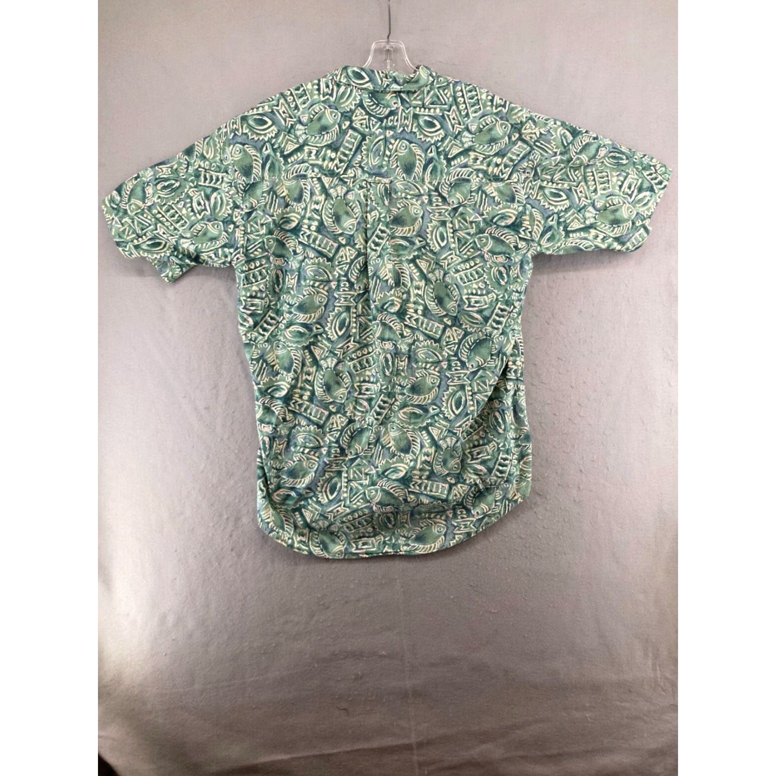 Chaps VINTAGE Chaps Ralph Lauren Green Hawaiian Fish Button-Up Shirt Large Mens Size US L / EU 52-54 / 3 - 7 Thumbnail