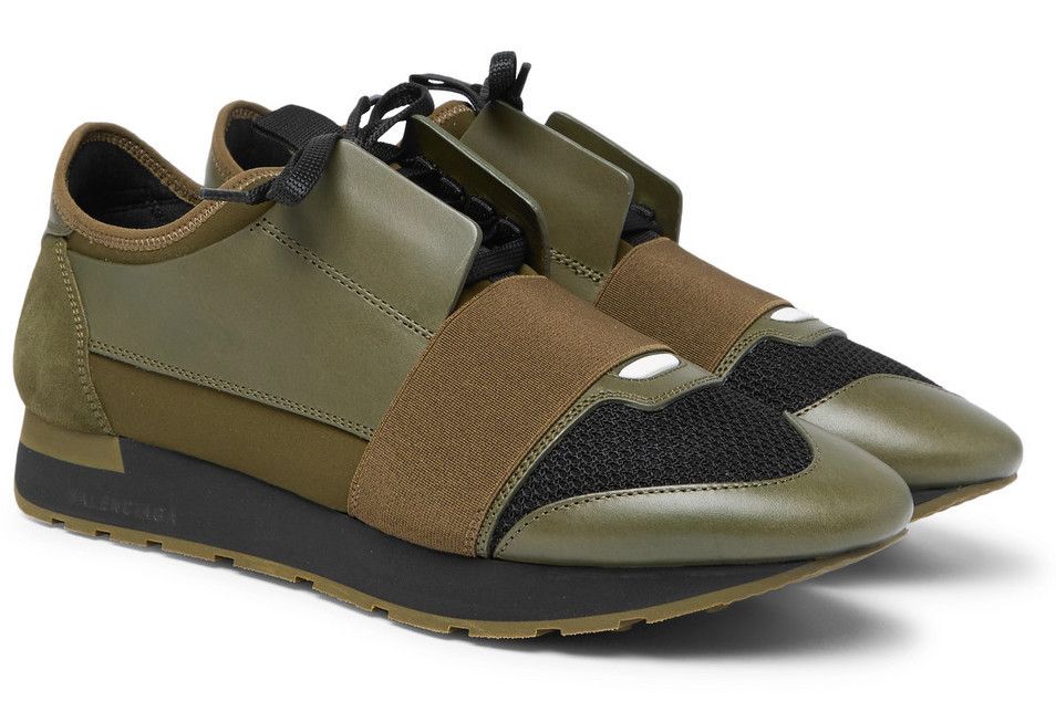 Balenciaga Balenciaga Race Runners / Speed Racer in Olive Green Size 45 Size US 12 / EU 45 - 1 Thumbnail