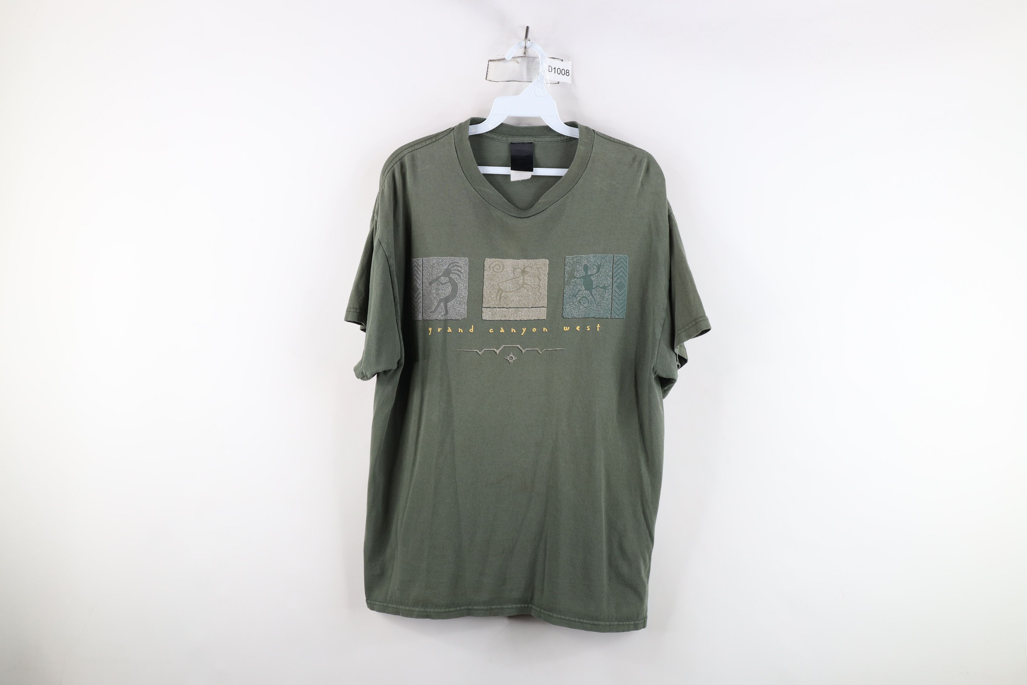 Vintage Vintage 90s Streetwear West Kokopelli Cave Art T-Shirt Size US M / EU 48-50 / 2 - 1 Thumbnail