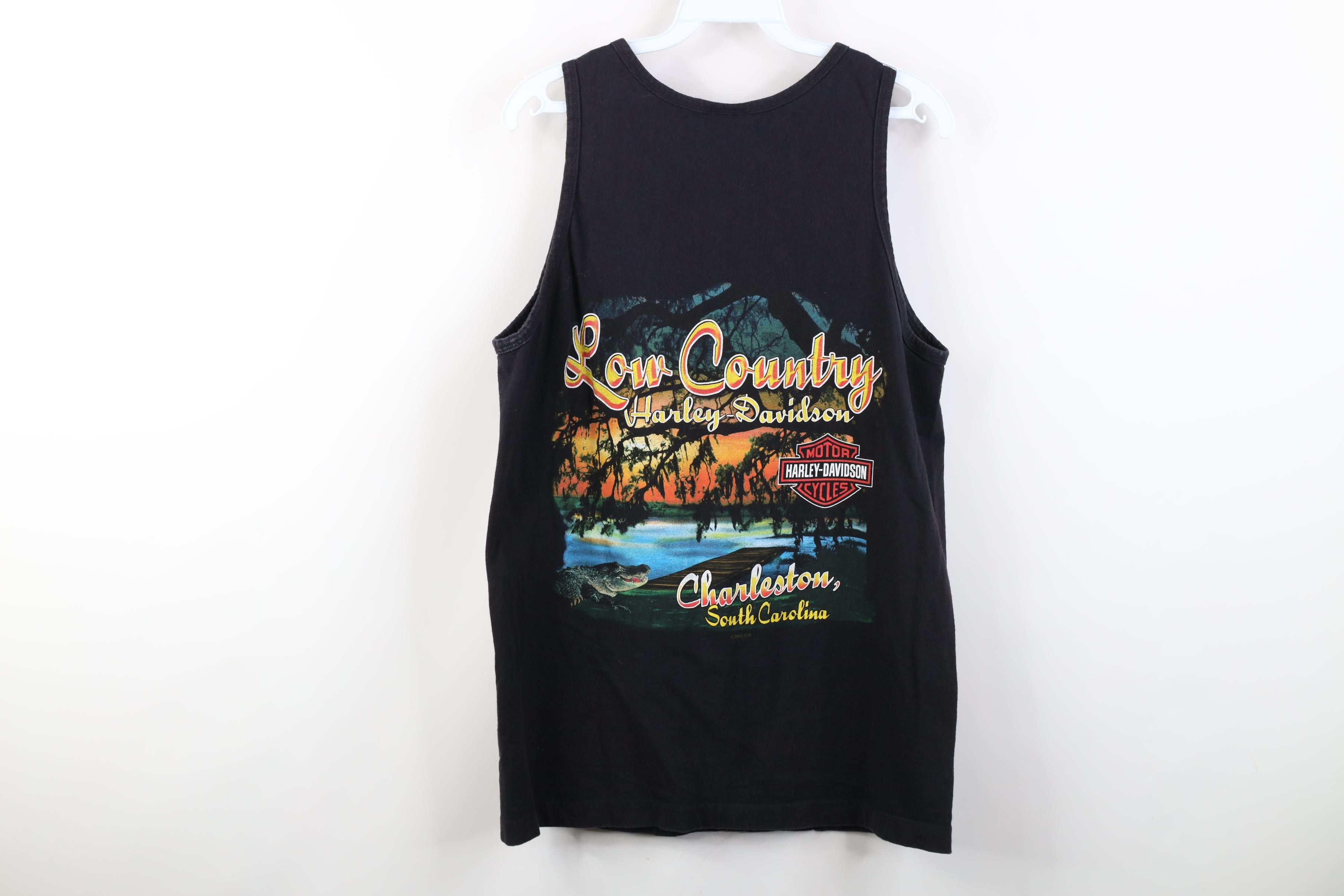 Harley Davidson Vintage Y2K Harley Davidson Spell Ride Hard Tank Top T-Shirt Size US M / EU 48-50 / 2 - 12 Thumbnail