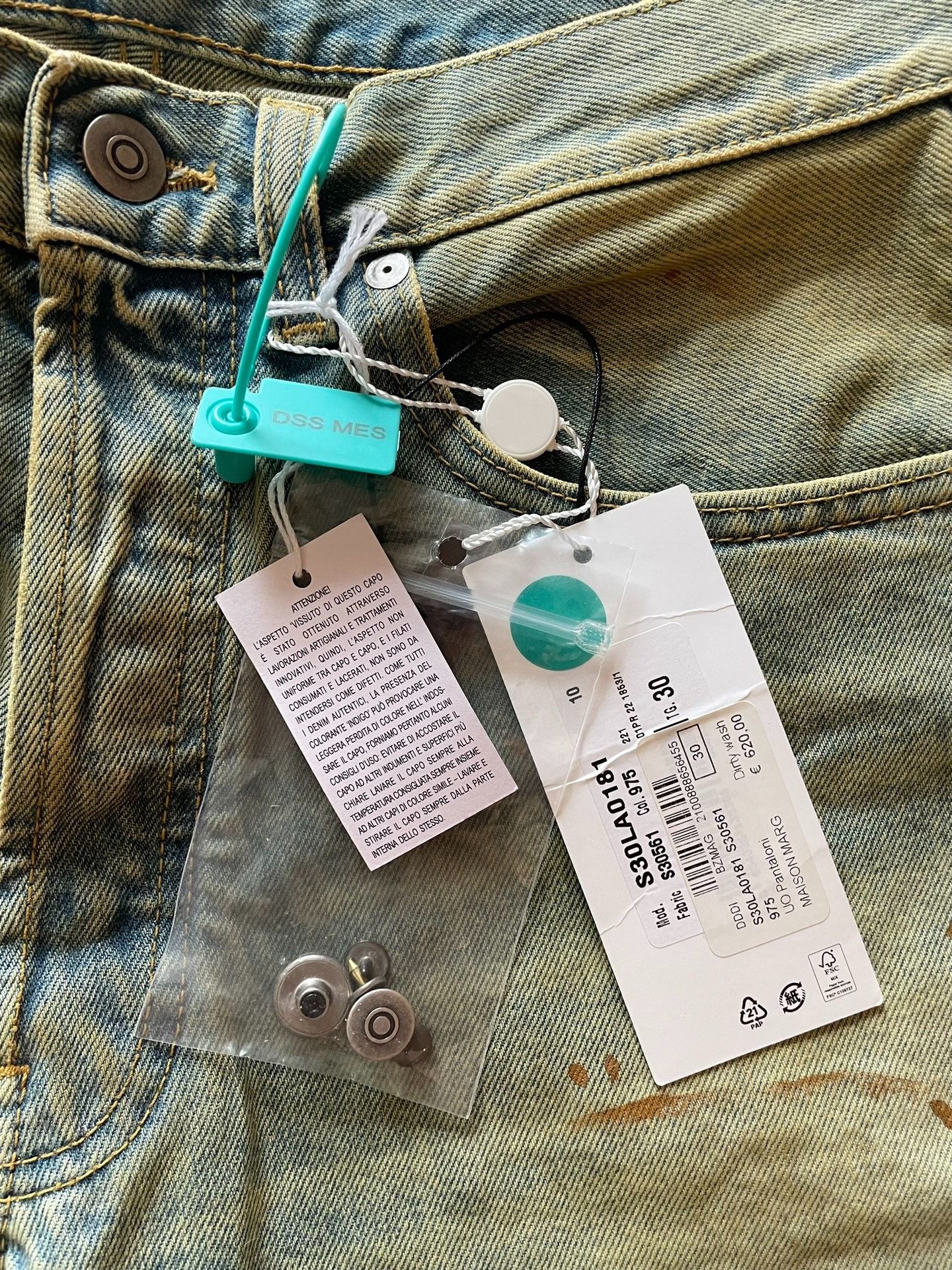 Maison Margiela Maison Margiela Men's old pocket jeans 2501-Nextarrow Size US 30 / EU 46 - 4 Thumbnail
