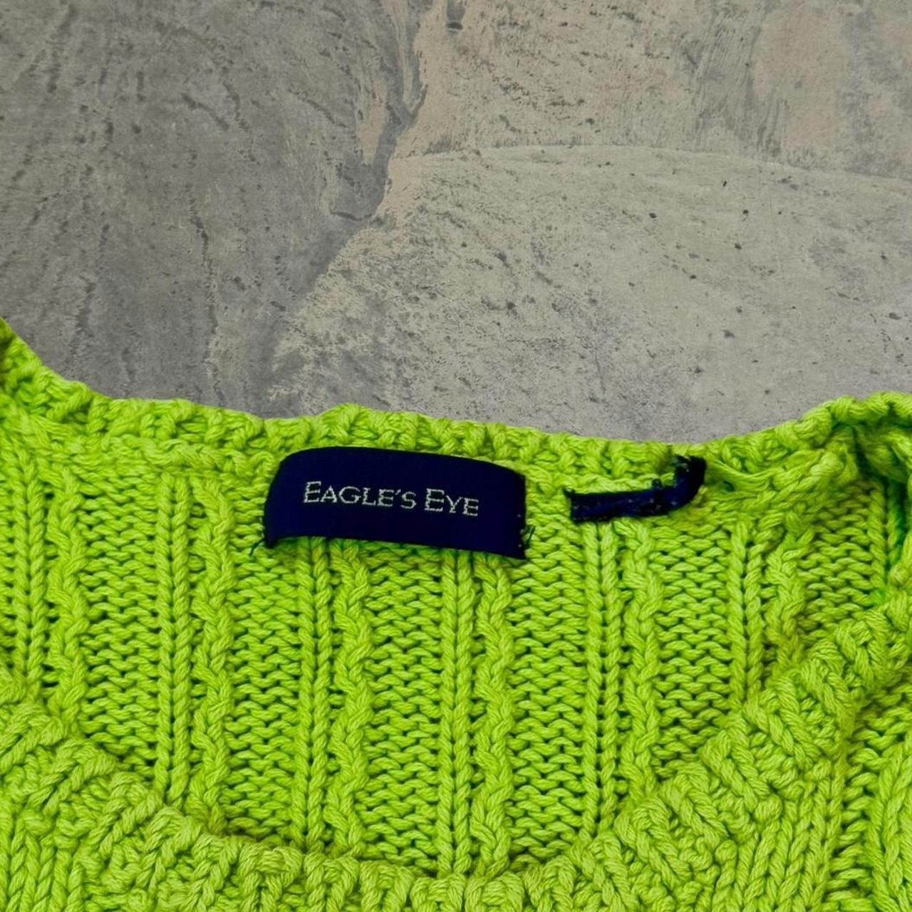 Japanese Brand × Vintage Vintage 80s/90s Eagle’s Eye Cable Knit Sweater Size US S / EU 44-46 / 1 - 5 Thumbnail