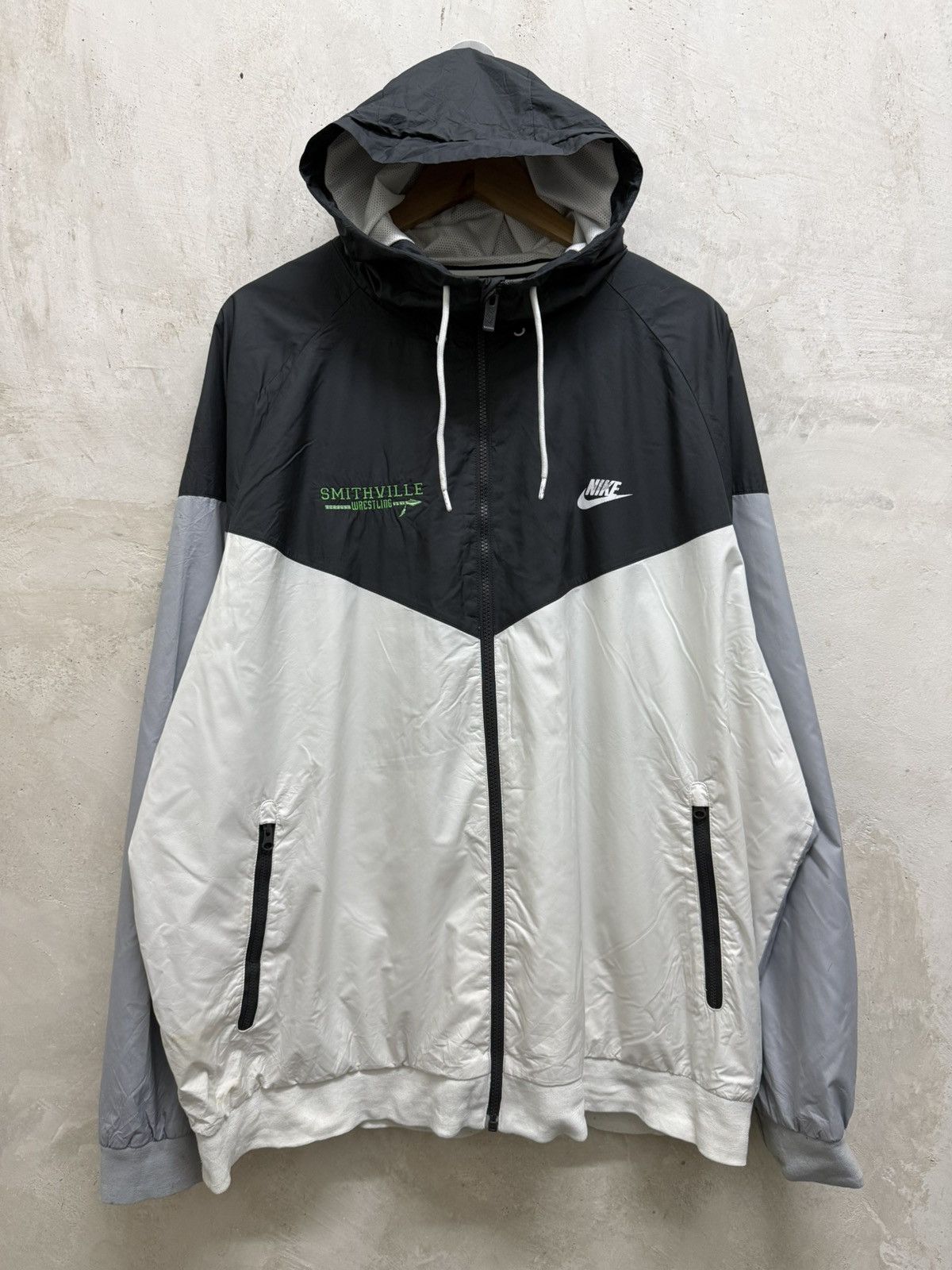 Nike 2000s Nike Smithville Wrestling Running Windbreaker Size US XXL / EU 58 / 5 - 1 Thumbnail