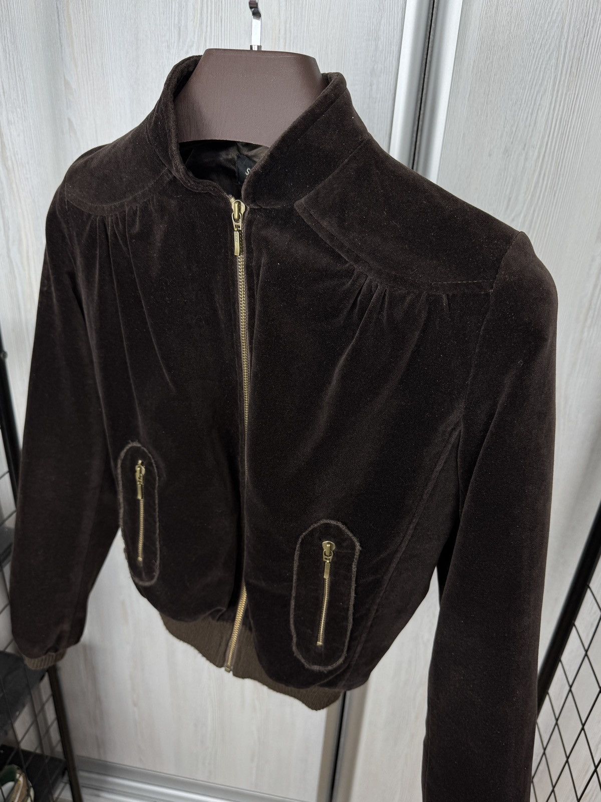 Sandro Sandro vintage made in France velour dandy bomber jacket Size S / US 4 / IT 40 - 6 Thumbnail