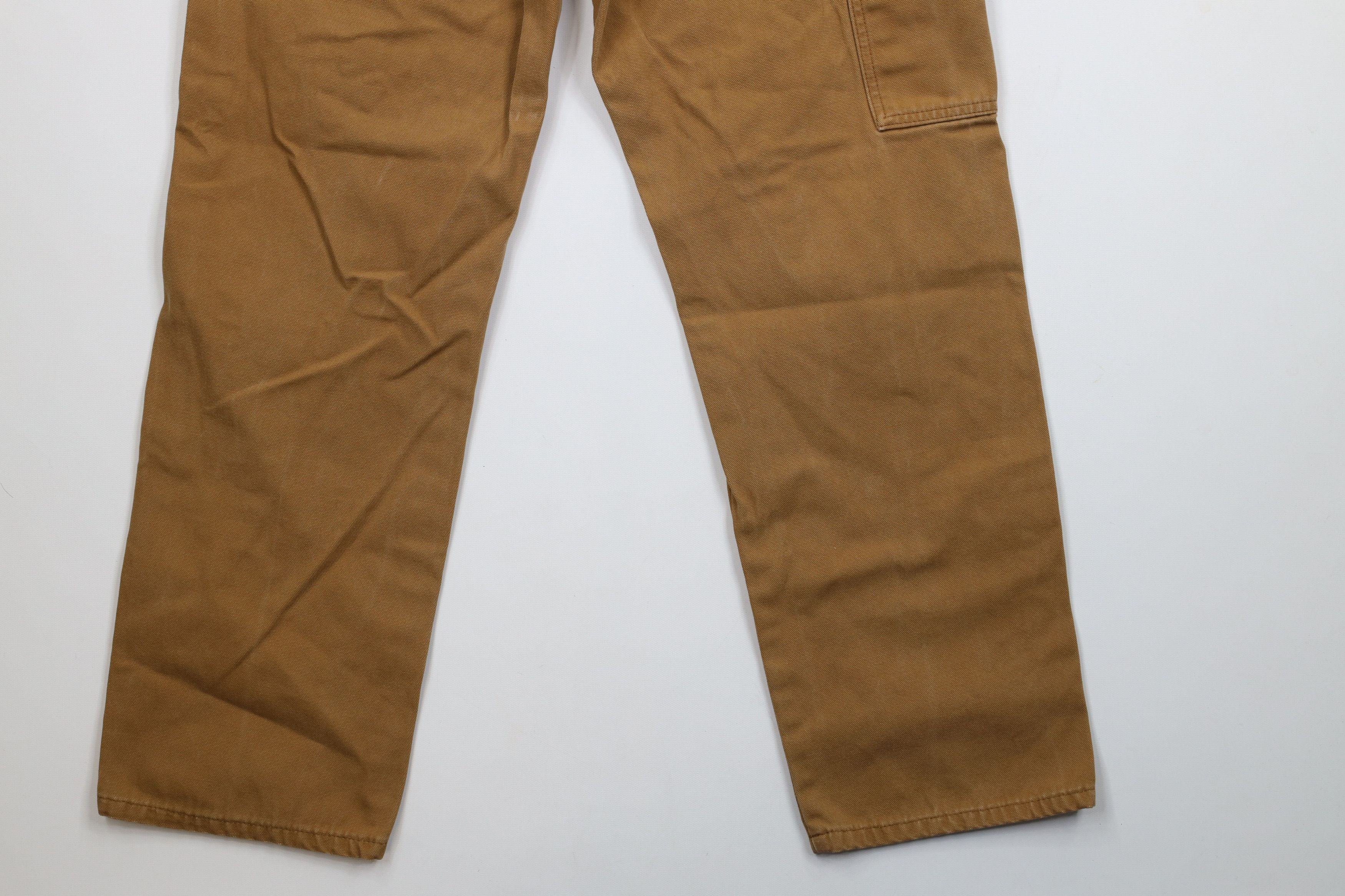 Dickies × Vintage Vintage Y2K Dickies Spell Canvas Dungaree Pants Duck Brown Size US 30 / EU 46 - 12 Thumbnail