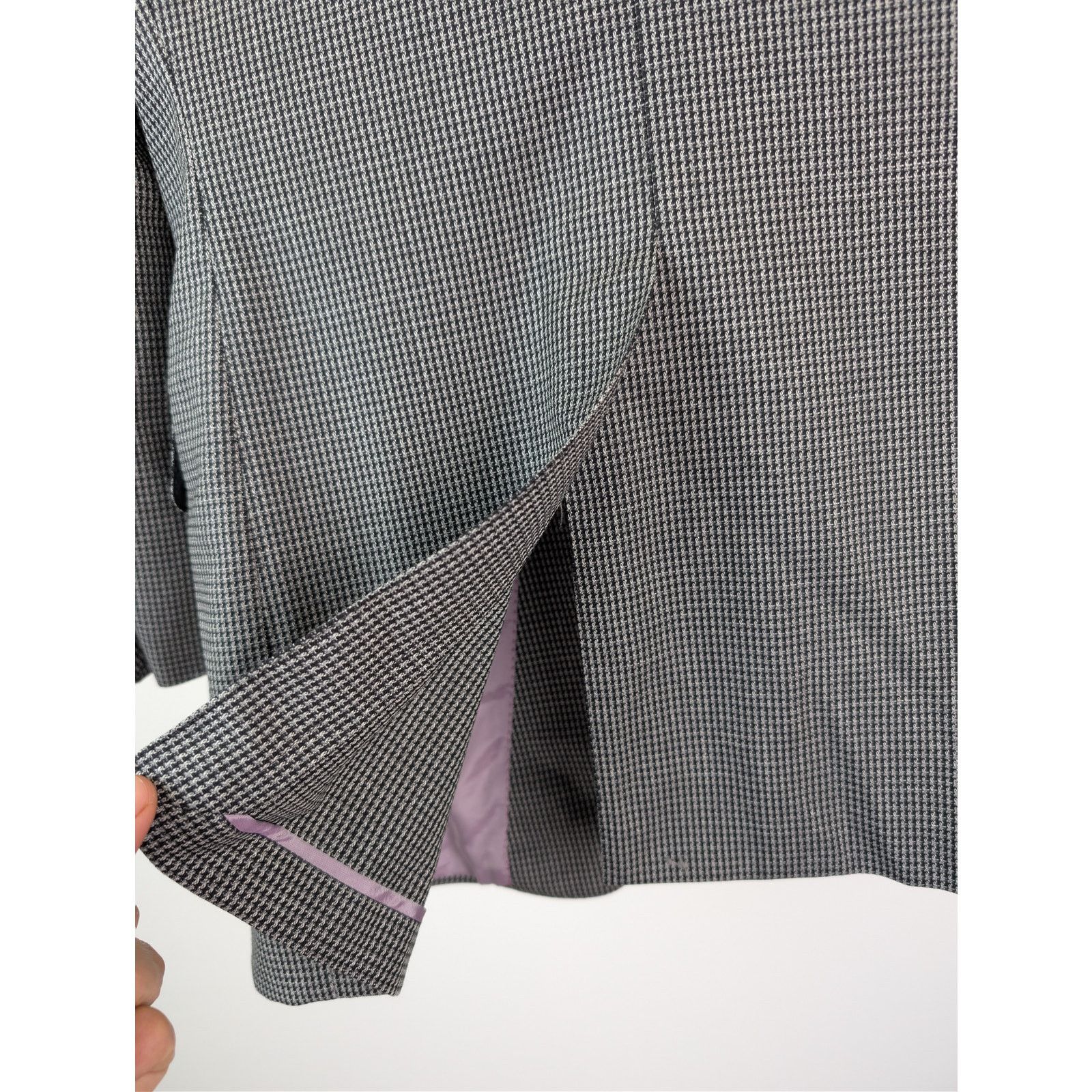 Tom Ford o1rshd1 CC20 Slim-Fit Puppytooth Wool Suit Jacket in Gray Size US M / EU 48-50 / 2 - 13 Thumbnail