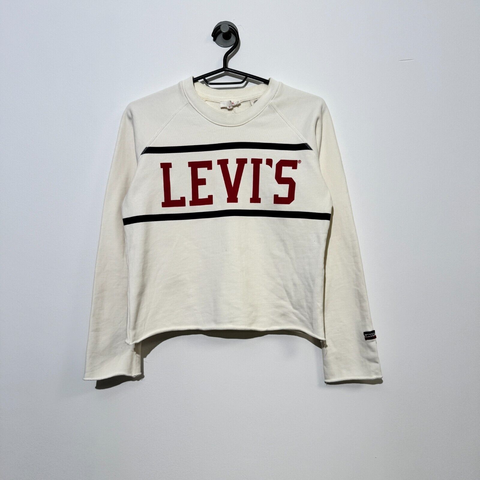 Levi's × Vintage Vintage Levi’s Unisex Beige Cotton Crewneck Size XS 90s Size US XS / EU 42 / 0 - 1 Thumbnail