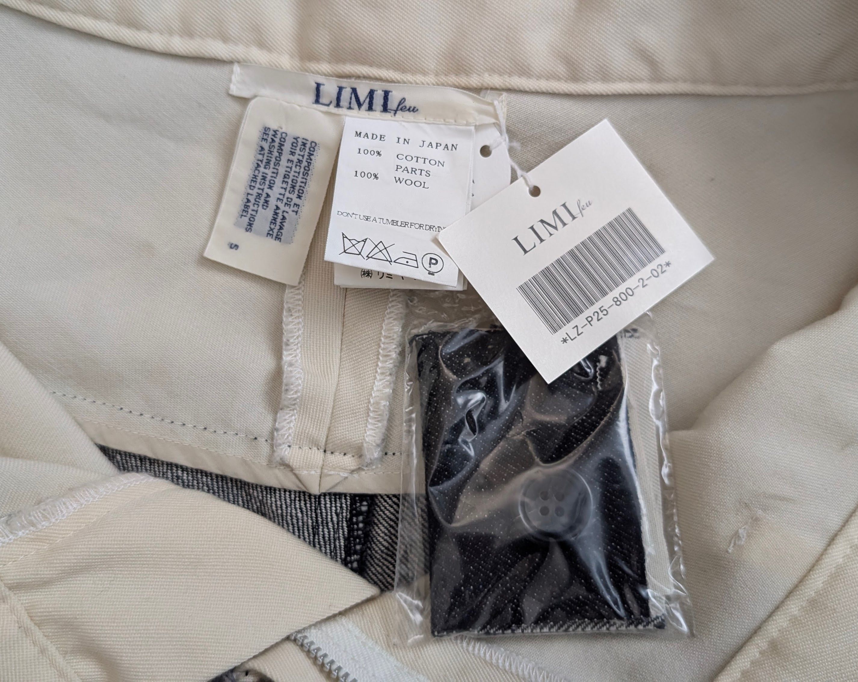 Limi Feu LIMI FEU black and bleached denim crop pant Size 31" - 5 Thumbnail