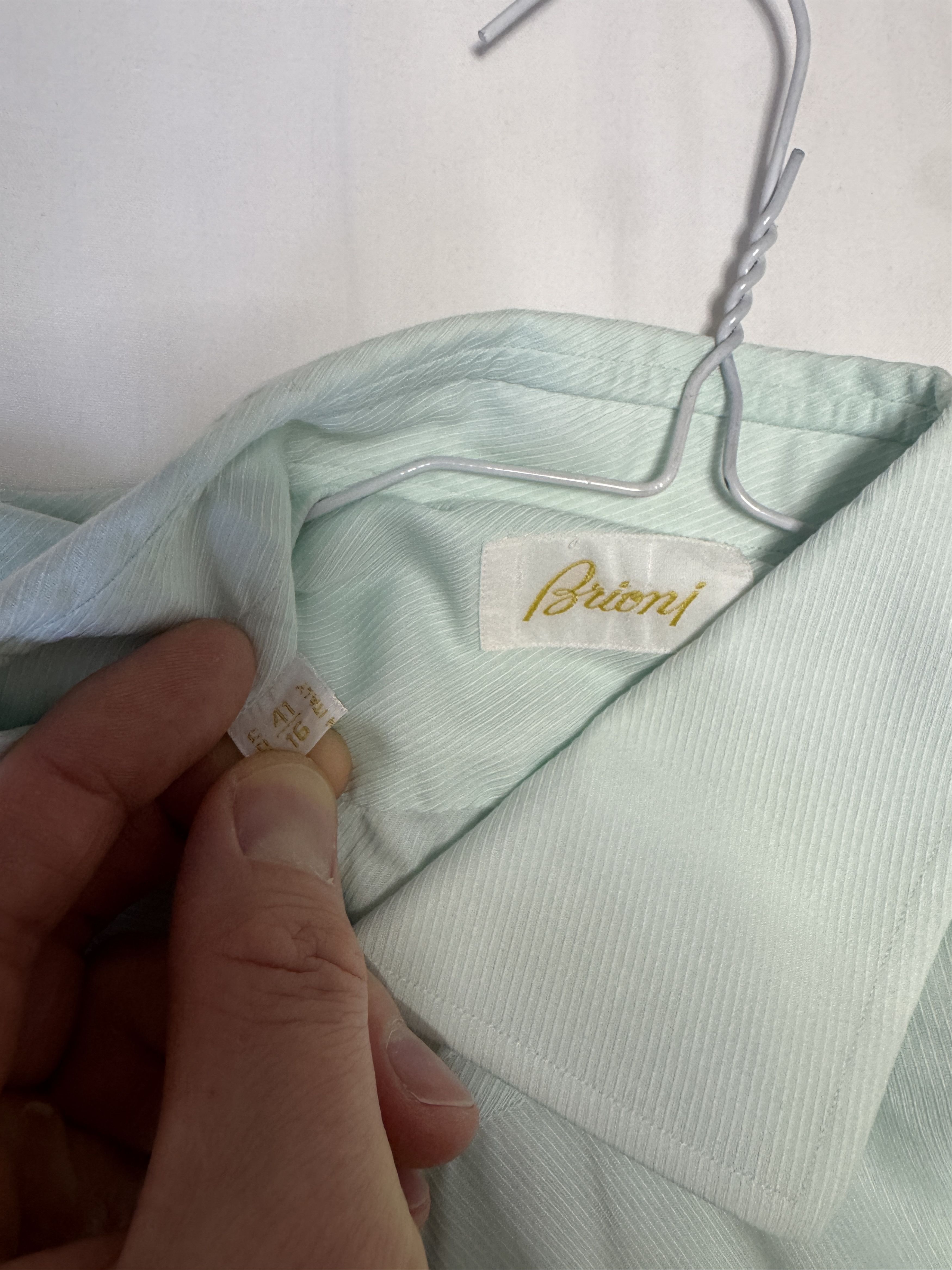 Brioni brioni Shirt size 41 slim fit mint Size US L / EU 52-54 / 3 - 3 Thumbnail
