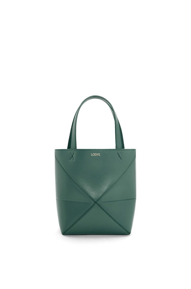 Loewe o1in1g0426 Size: OS/ Puzzle Fold Mini Tote Bag in Vetiver Size ONE SIZE - 1 Thumbnail