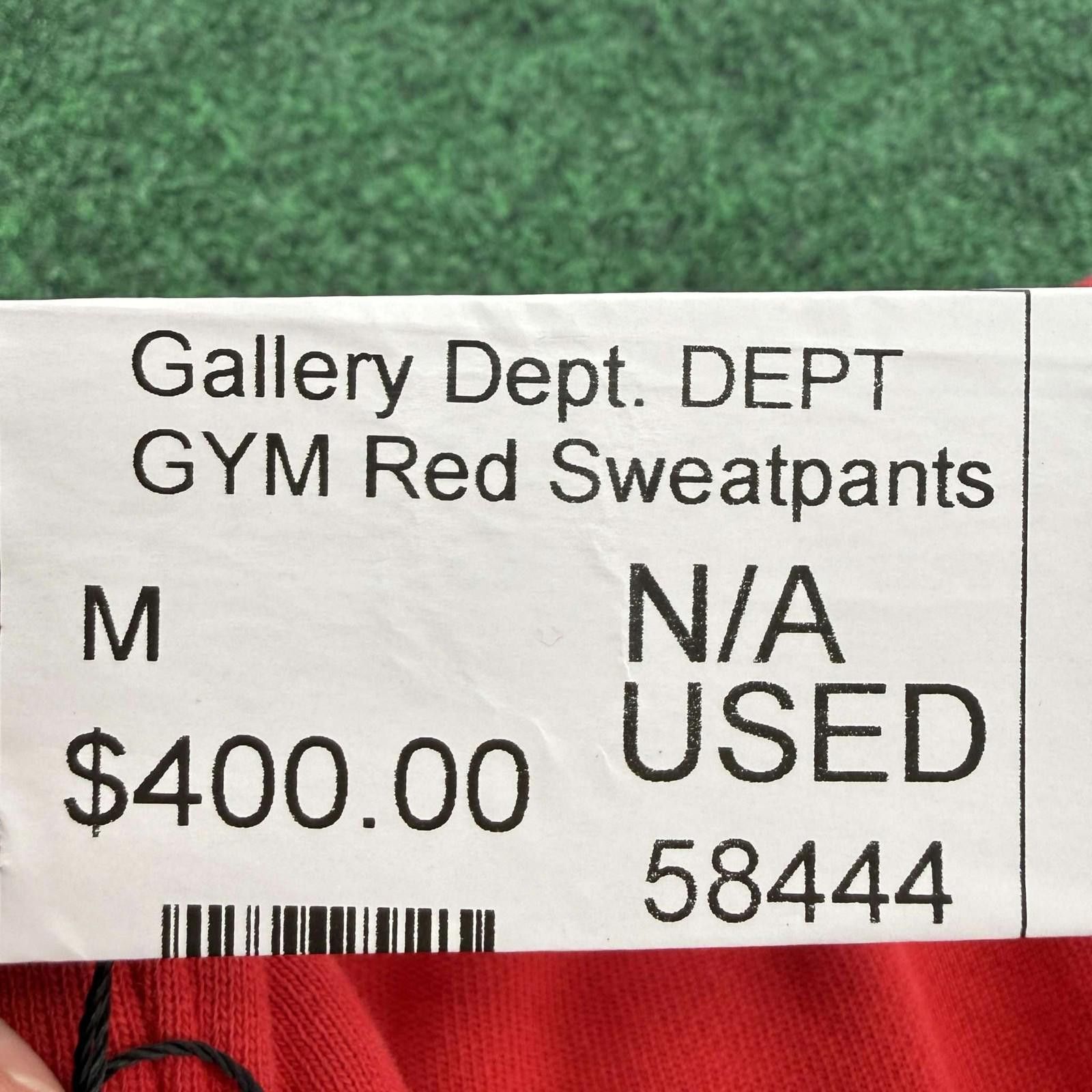 Gallery Dept. Gallery Dept. DEPT GYM Red Sweatpants M Used Size US 32 / EU 48 - 10 Thumbnail