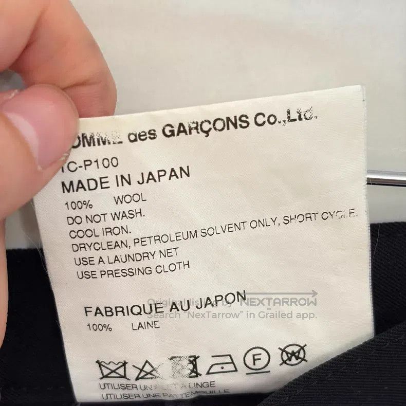 Comme des Garcons Comme des Garcons size S Pleated trousers wool Size 23" - 6 Thumbnail