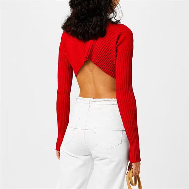 Jacquemus o1g2r1mq1024 Cardigan in Red Size M / US 6-8 / IT 42-44 - 4 Thumbnail