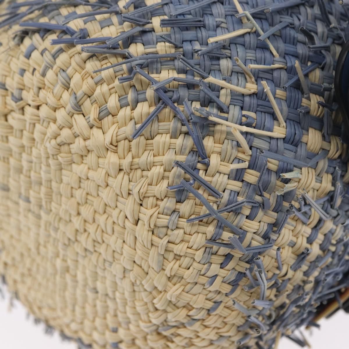 Loewe LOEWE Basket Bag Blow Fish Shoulder Bag Raffia Light Blue Size ONE SIZE - 16 Thumbnail