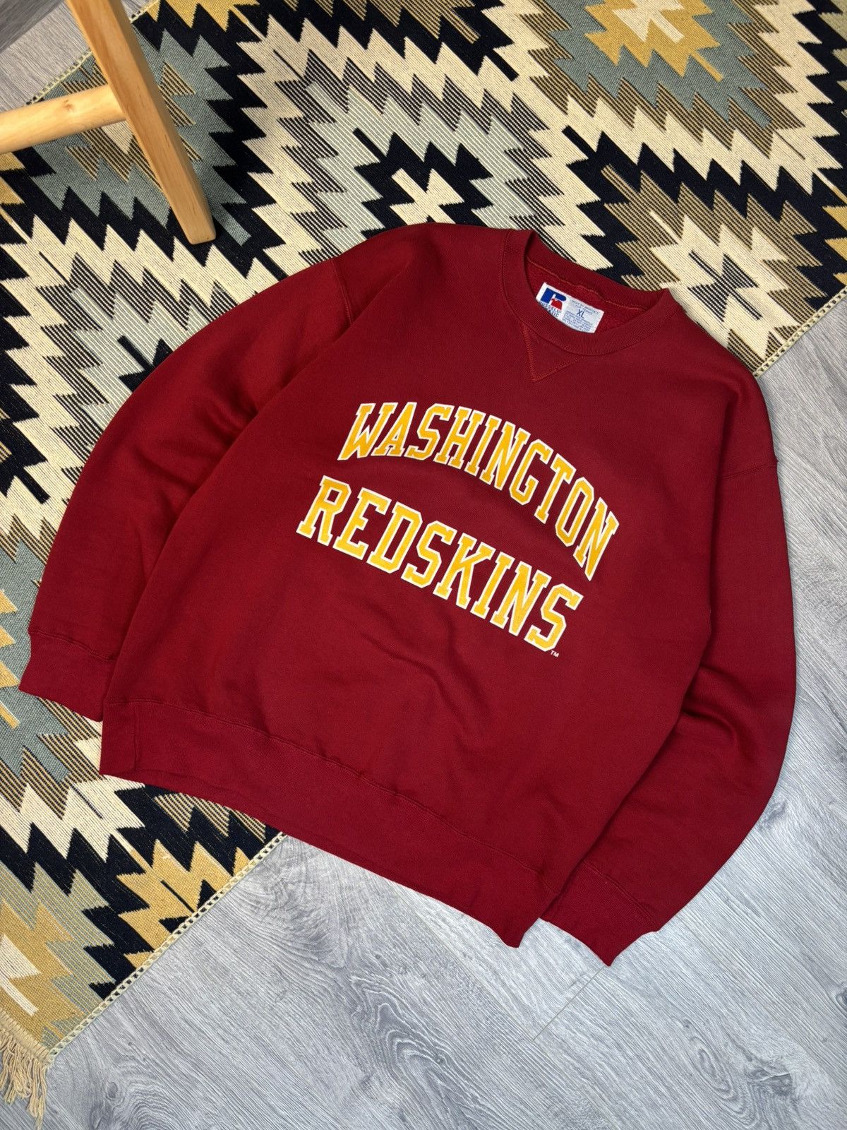 Russell Athletic Washington Redskins Vintage Crewneck Sweater Size US XL / EU 56 / 4 - 1 Thumbnail