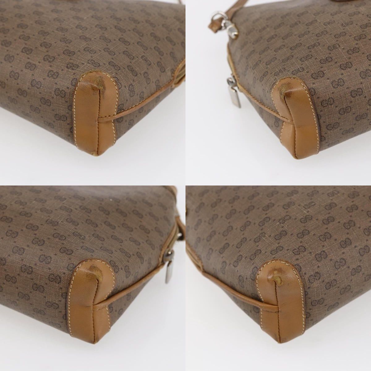 Gucci GUCCI Micro GG Supreme Shoulder Bag Pvc Brown Gold 007 104 Size ONE SIZE - 10 Thumbnail