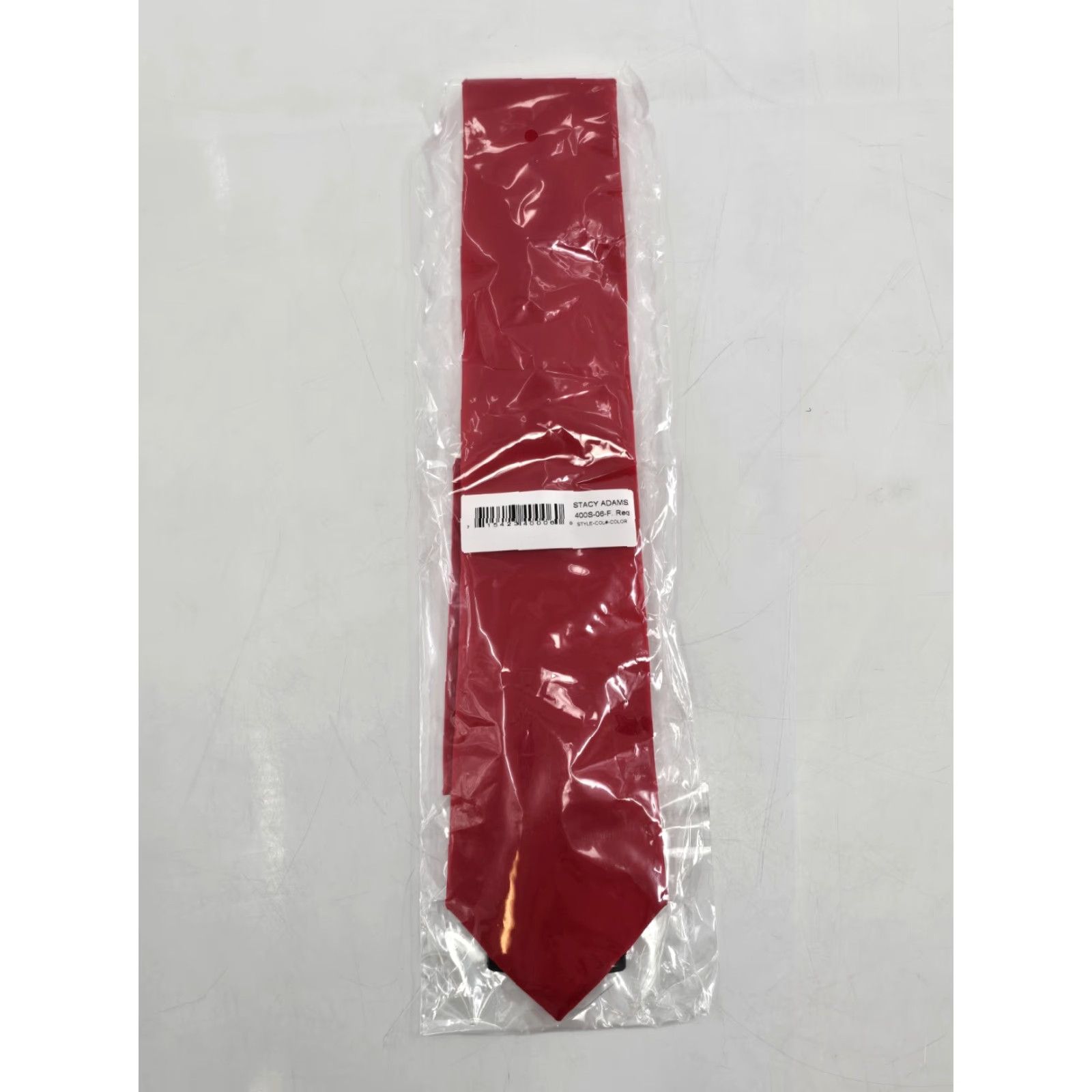 Stacy Adams Stacy Adams Tie Set - Red Satin Solid, 2 Piece, One Size, Men’s Tie Containing Hat? Size ONE SIZE - 2 Thumbnail