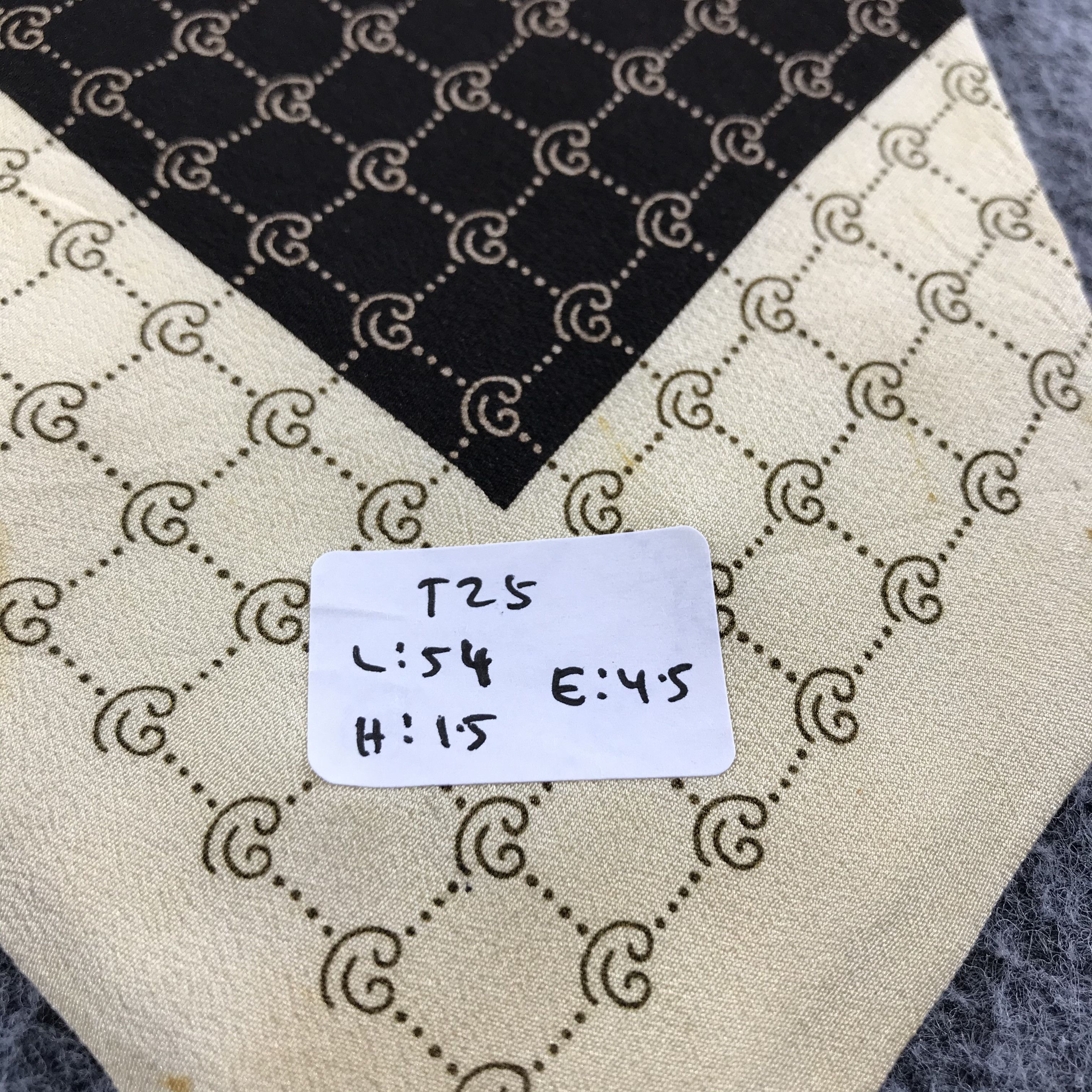 Pierre Balmain × Vintage Vintage Pierre Balmain Monogram Silk Neck Ties T25 Size ONE SIZE - 8 Thumbnail