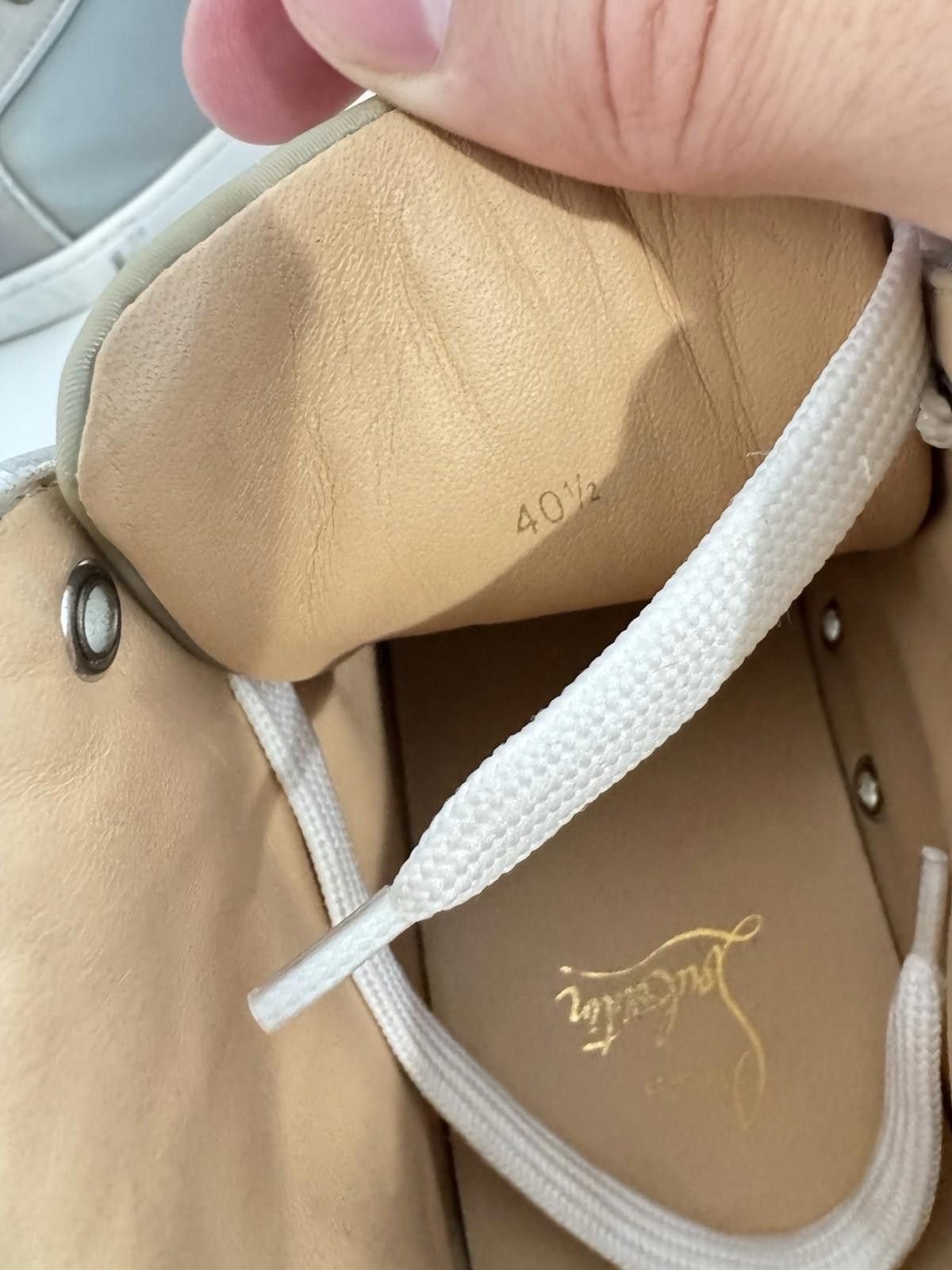 Christian Louboutin Christian Louboutin Louis Orlato Flat Calf Grey SZ 40.5 Size US 7.5 / EU 40-41 - 7 Thumbnail