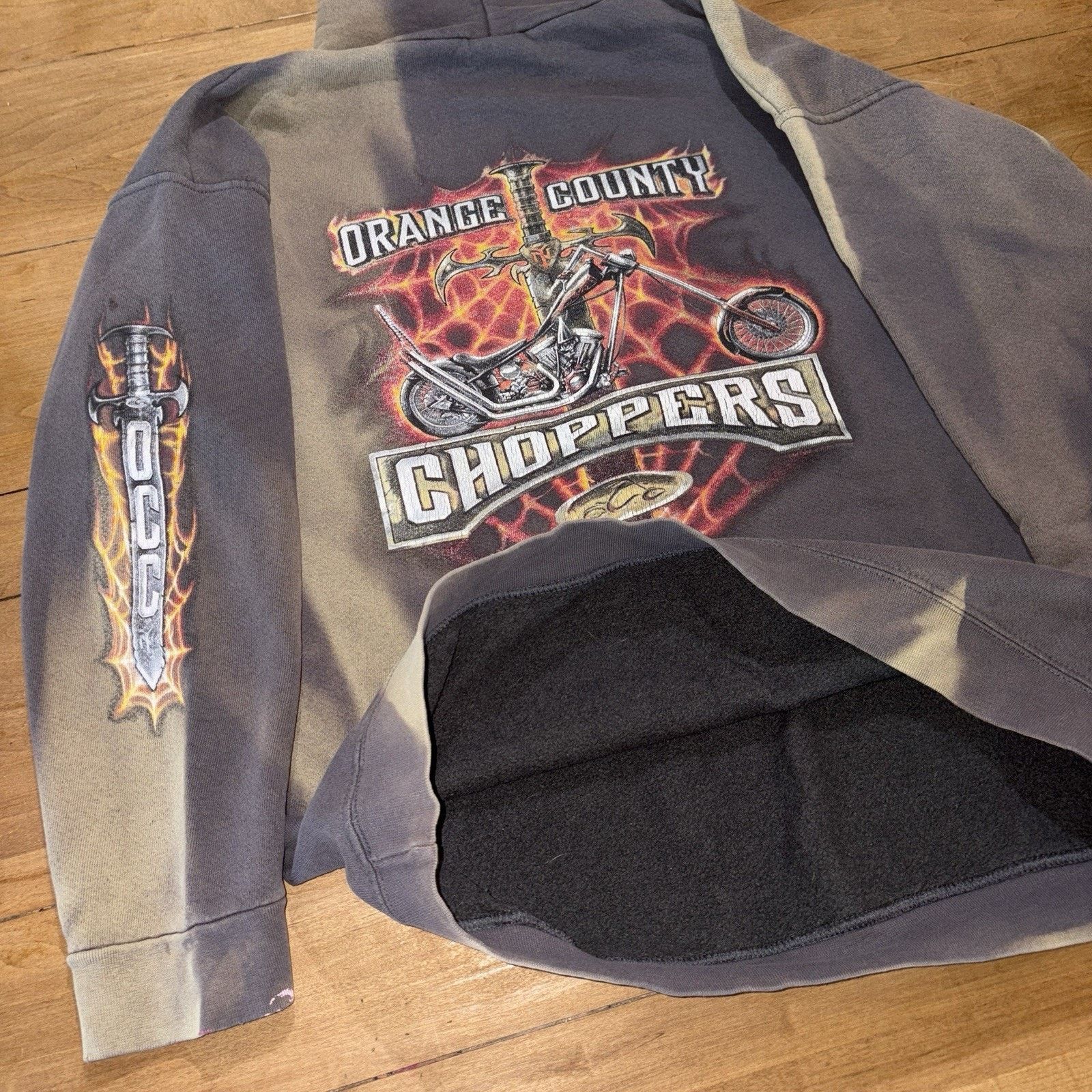 Vintage Vintage Orange Country Choppers Motorcycles pullover hoodie Size US M / EU 48-50 / 2 - 8 Thumbnail