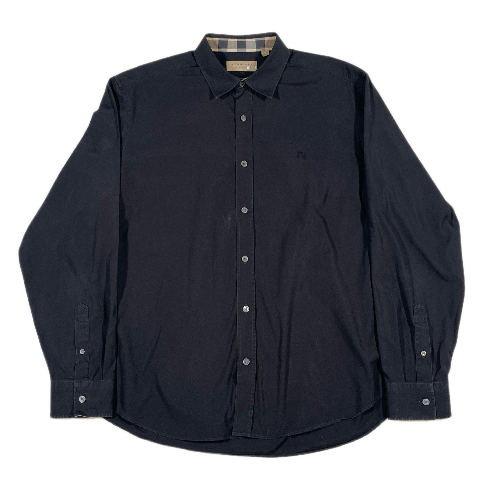 Burberry Burberry London Black Button Up Long Sleeve Shirt Top XL Size US XL / EU 56 / 4 - 1 Thumbnail