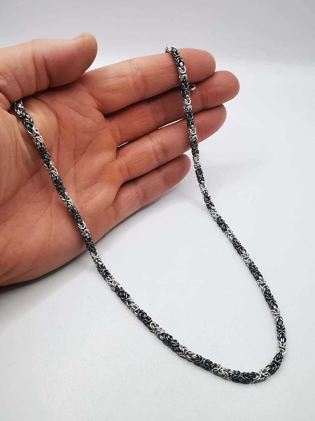 Sterling Silver Vintage necklace Chain, 925 Sterling Silver, Signed 29.49g Size ONE SIZE - 5 Thumbnail