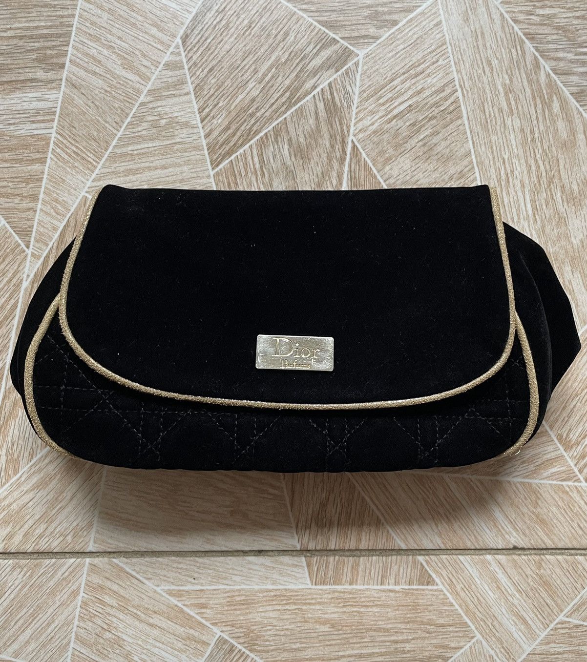 Christian Dior Monsieur × Dior × Vintage Vintage Designer Christian Dior Parfums Hand Velour Bag Size ONE SIZE - 1 Thumbnail