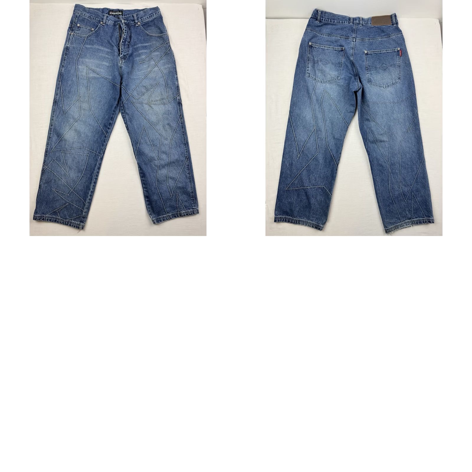 Vintage VINTAGE Cybertek Jeans Adult 36x30 Baggy Relaxed Skater Hipster Punk Y2K Rave Jeans Size US 36 / EU 52 - 10 Thumbnail