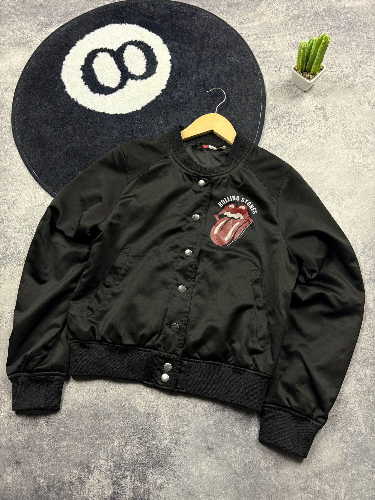 The Rolling Stones THE ROLLING STONES Hype Big Logo Bomber Jacket Streetwear Size S / US 4 / IT 40 - 6 Thumbnail