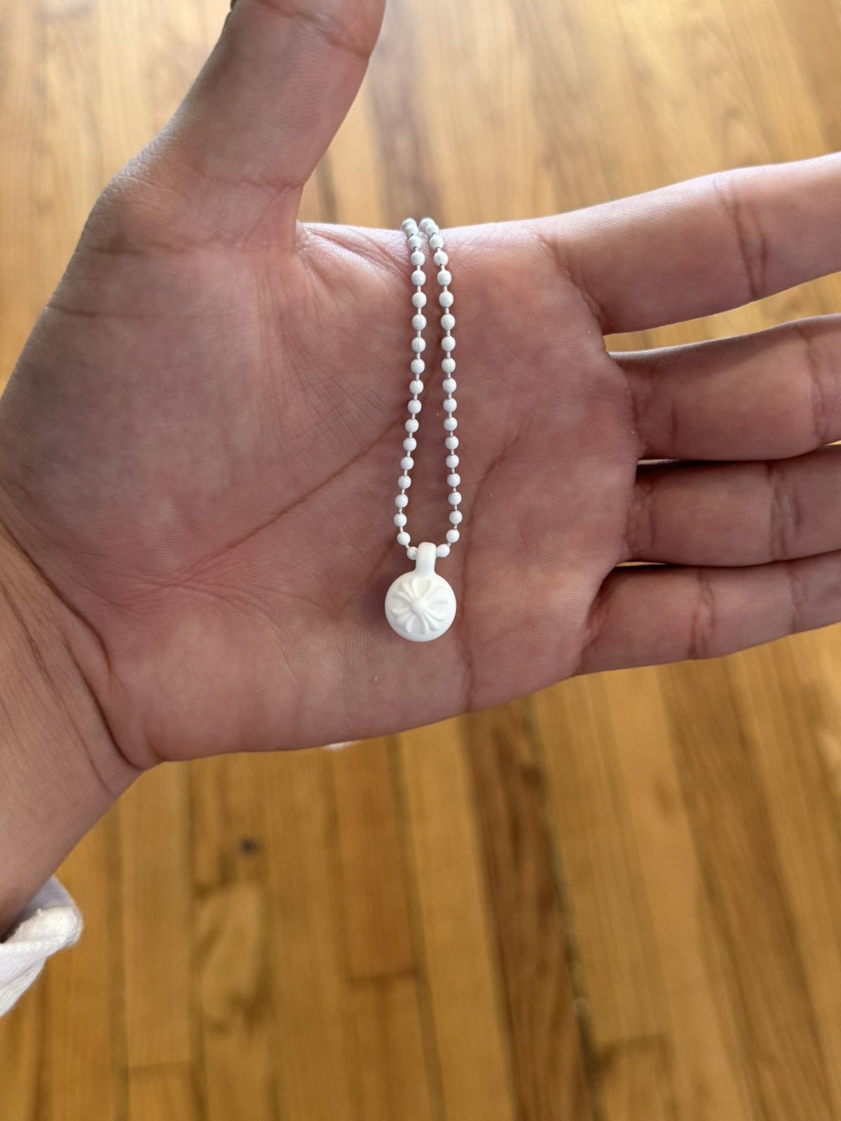 Chrome Hearts Chrome hearts white silicone crossball necklace O/S Size ONE SIZE - 2 Thumbnail