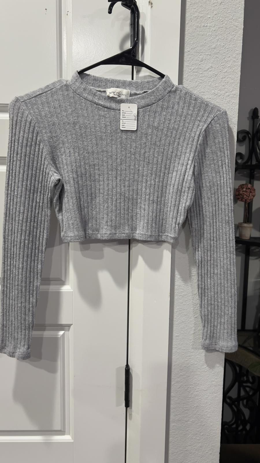 Smoke x Mirrors Smoke & Mirrors Gray Cropped Sweater Size S / US 4 / IT 40 - 1 Thumbnail