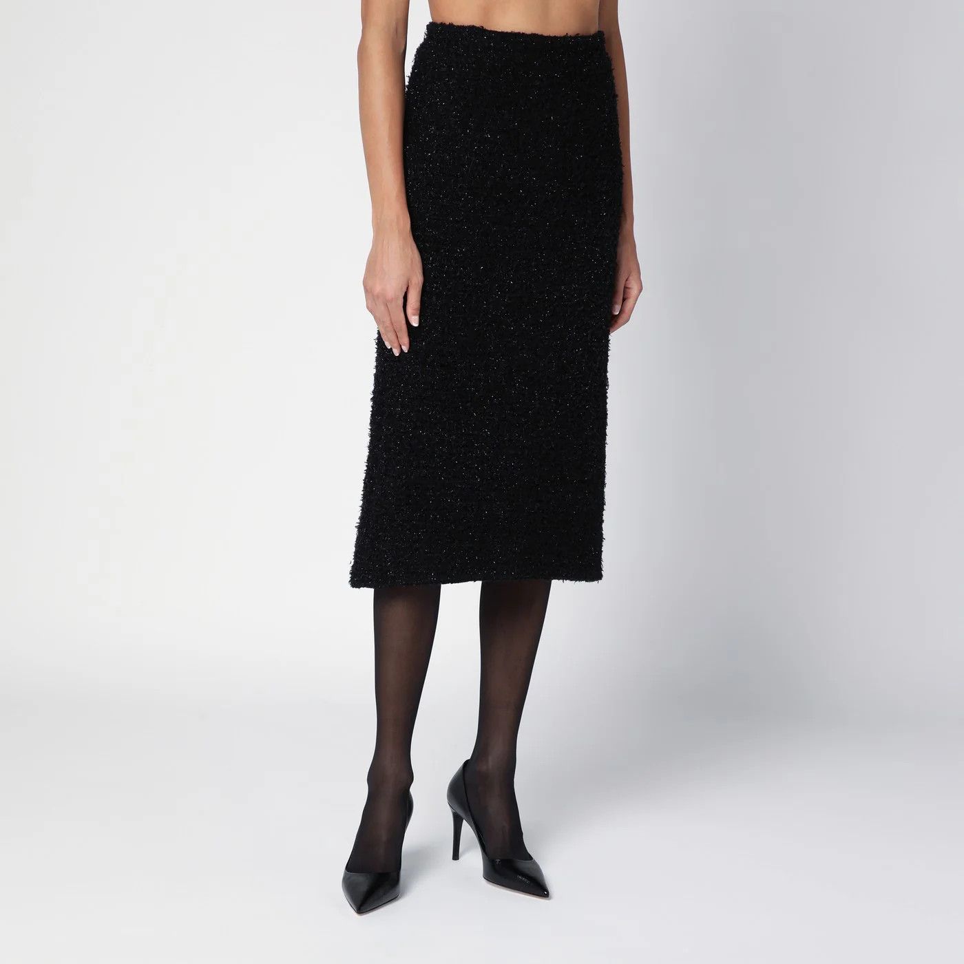 Balenciaga o1d2blof0426 Midi Skirt in Black Size 32" / US 10 / IT 46 - 3 Thumbnail