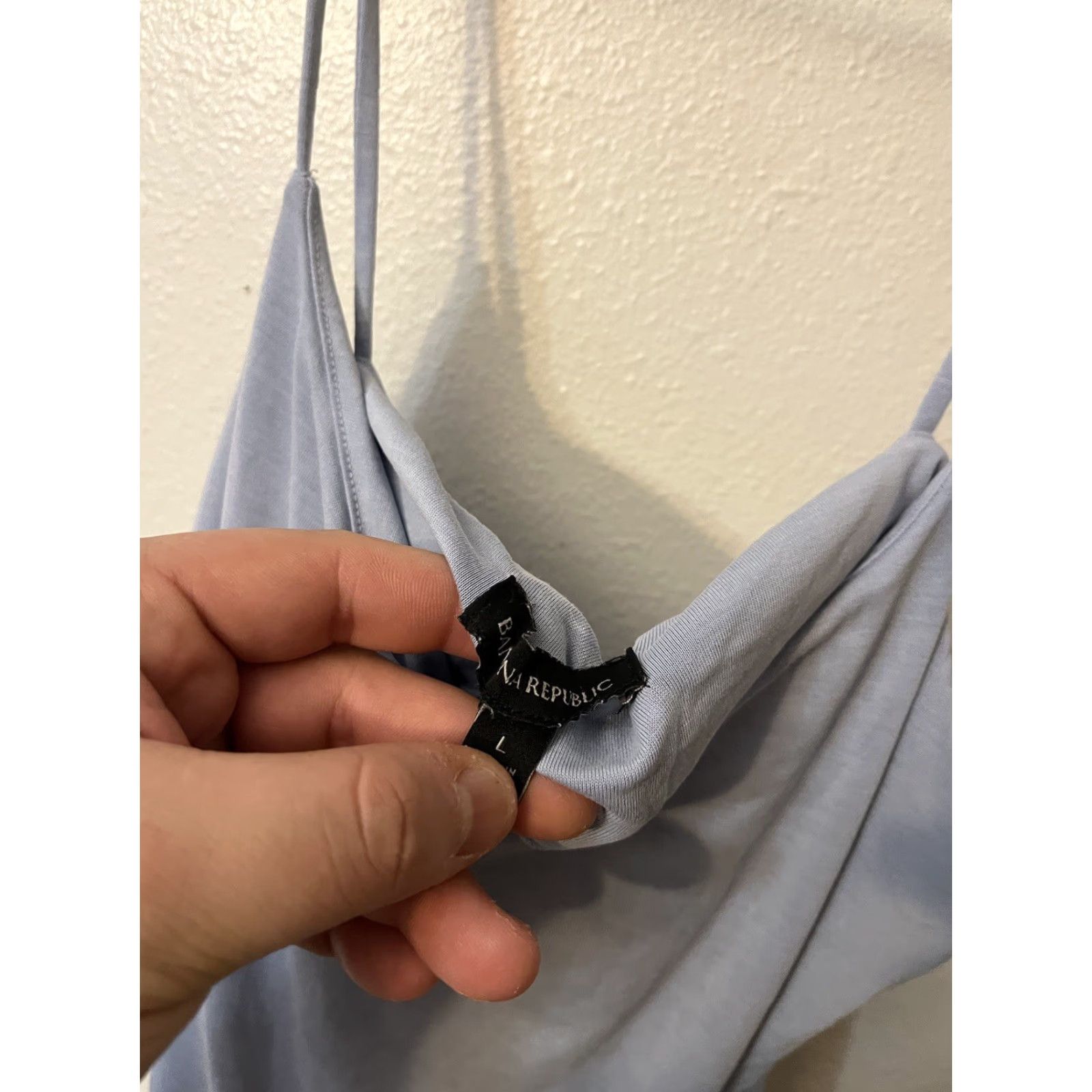 Banana Republic Banana Republic Womens Camisole Tank Blue Spaghetti Strap Scoop Neck Size Large Size ONE SIZE - 2 Thumbnail