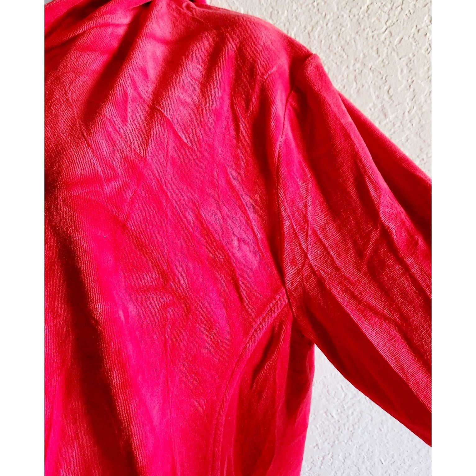 Other Bobbie Brooks Red Velour Full Zip Hoodie Pockets 2XL Plus Size XXL / US 16-18 / IT 52-54 - 2 Thumbnail