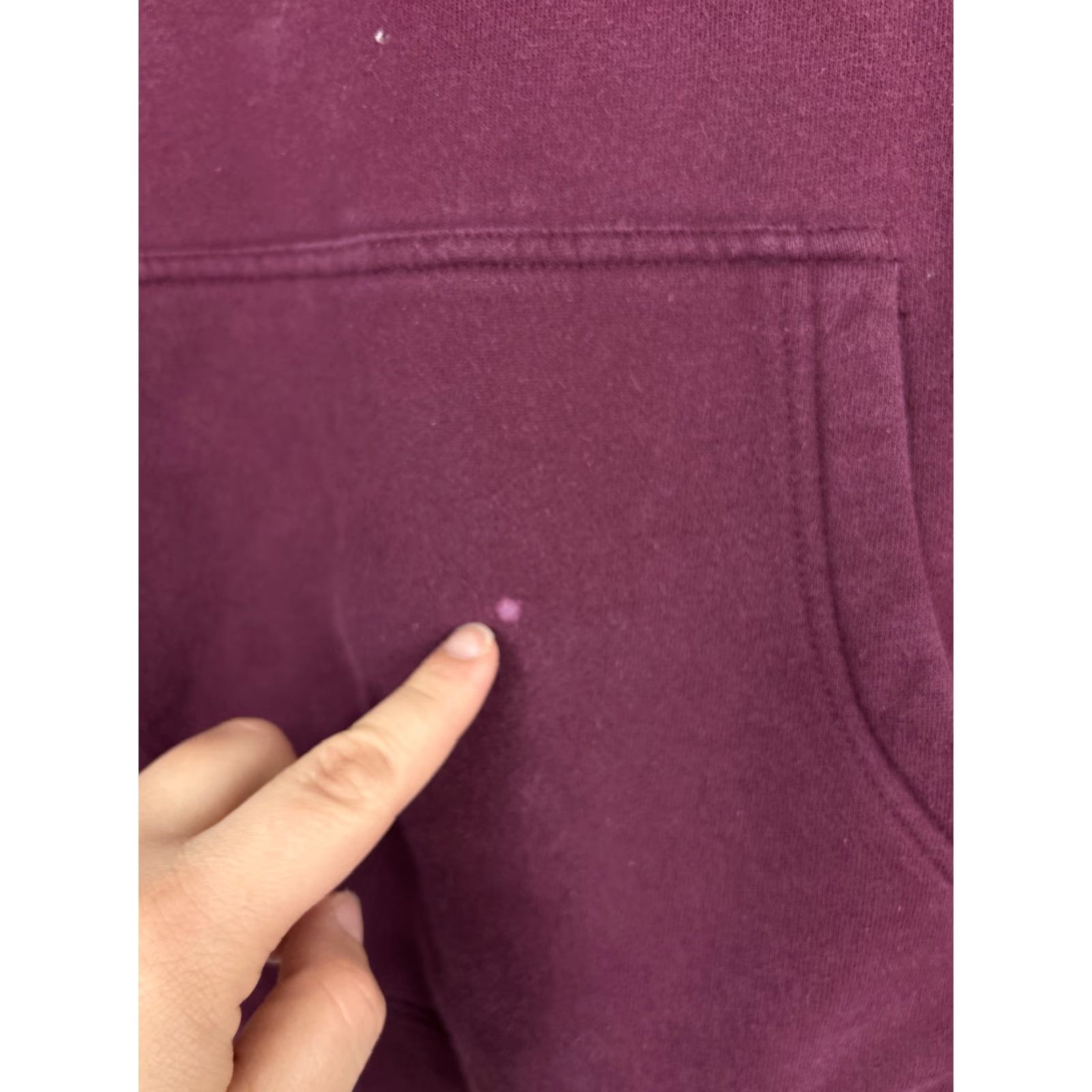 Obey VINTAGE Obey Hoodie - Mens Large Pullover Maroon “OG” Bleach Stain Back Stain Red Cotton Blend Size US L / EU 52-54 / 3 - 6 Thumbnail