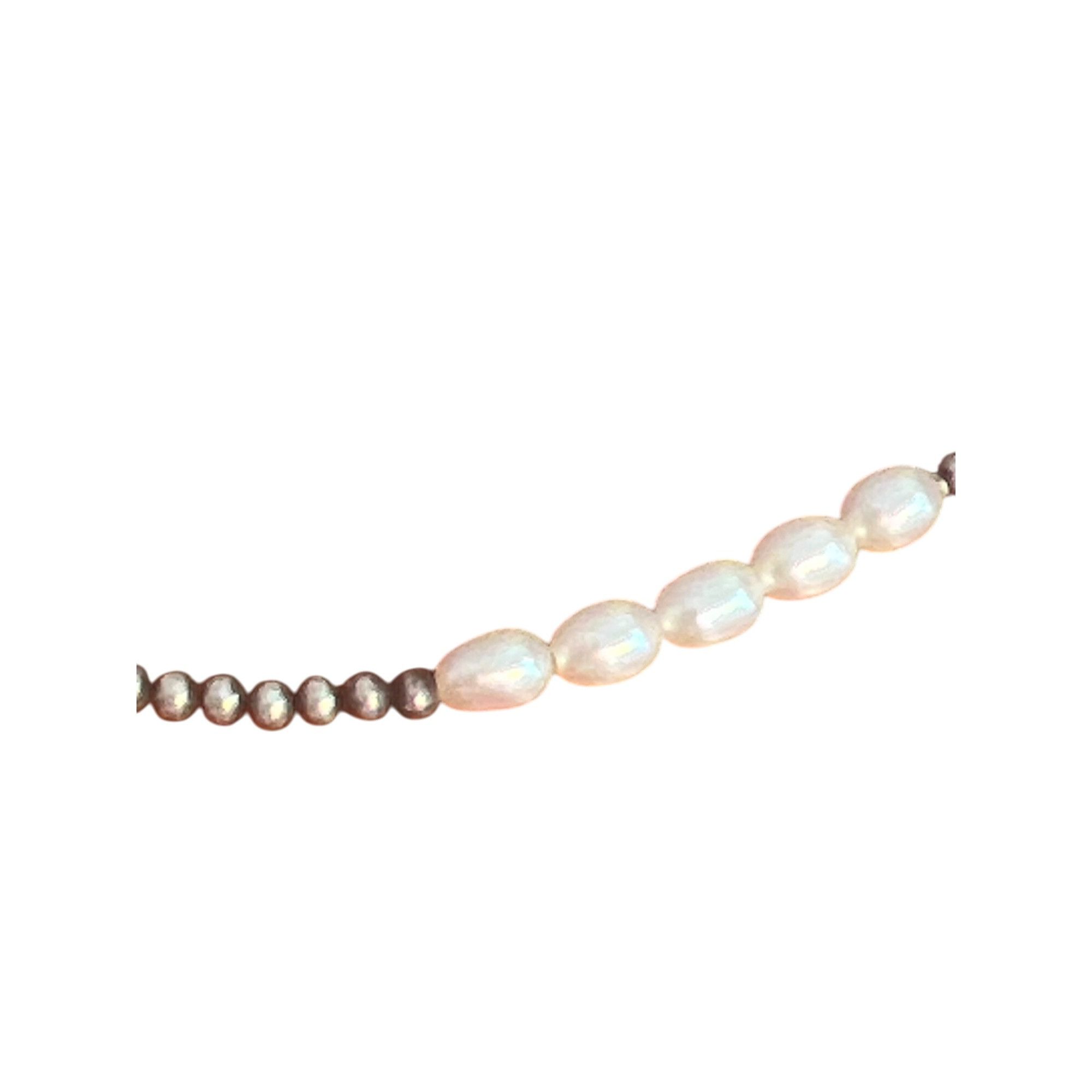 Other Vintage Dainty Freshwater Pearl Sterling Silver Necklace Hoo Size ONE SIZE - 2 Thumbnail