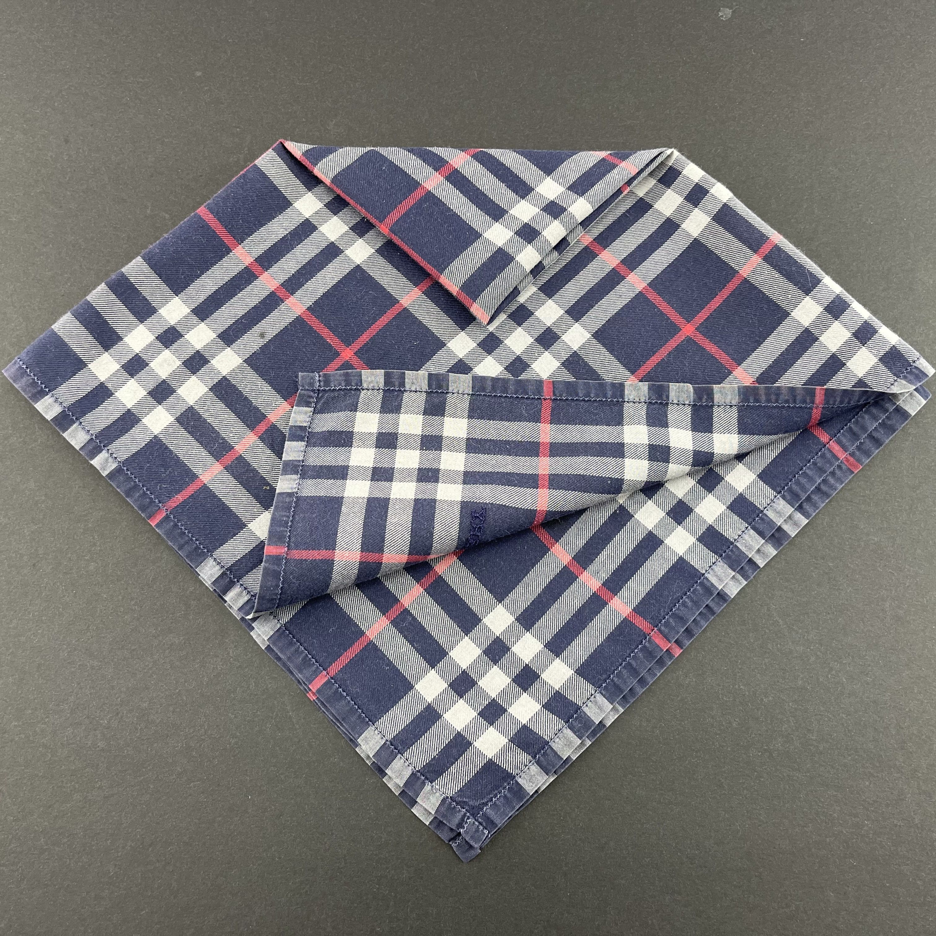 Burberry × Vintage Burberry Handkerchief/Neckerchief/Bandana-KD3264 Size ONE SIZE - 8 Thumbnail